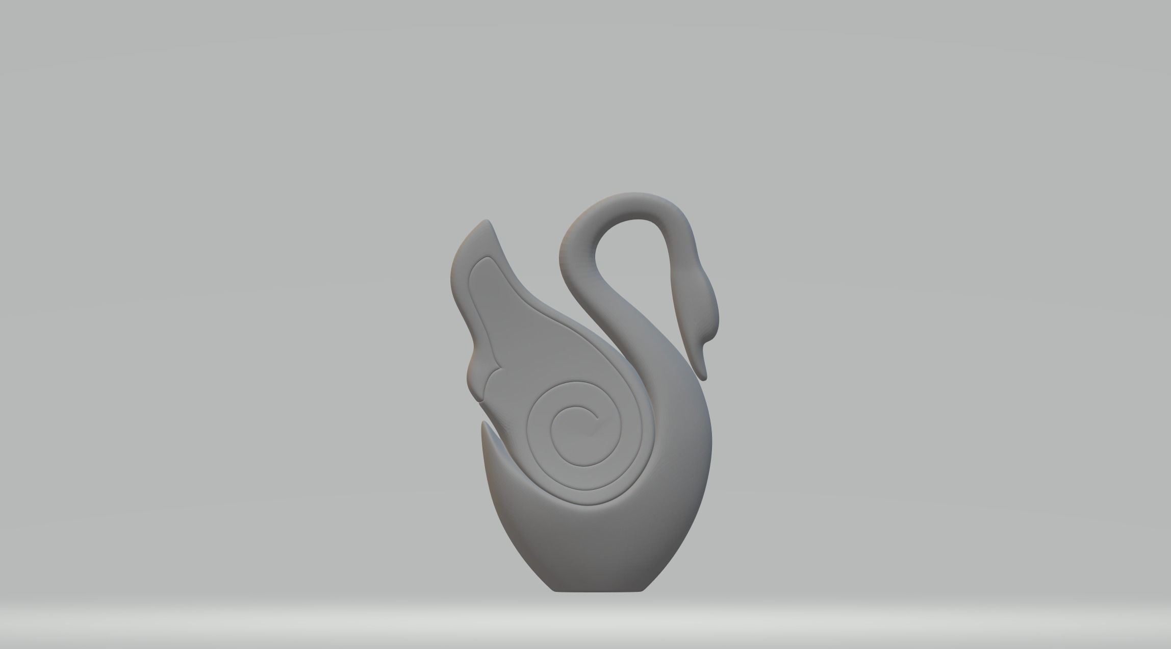 Circle Swan 3D print model_1