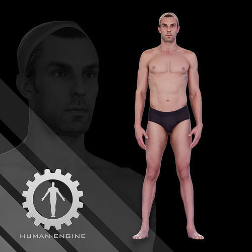Male Scan - Dan 027 Standing Pose 3D model