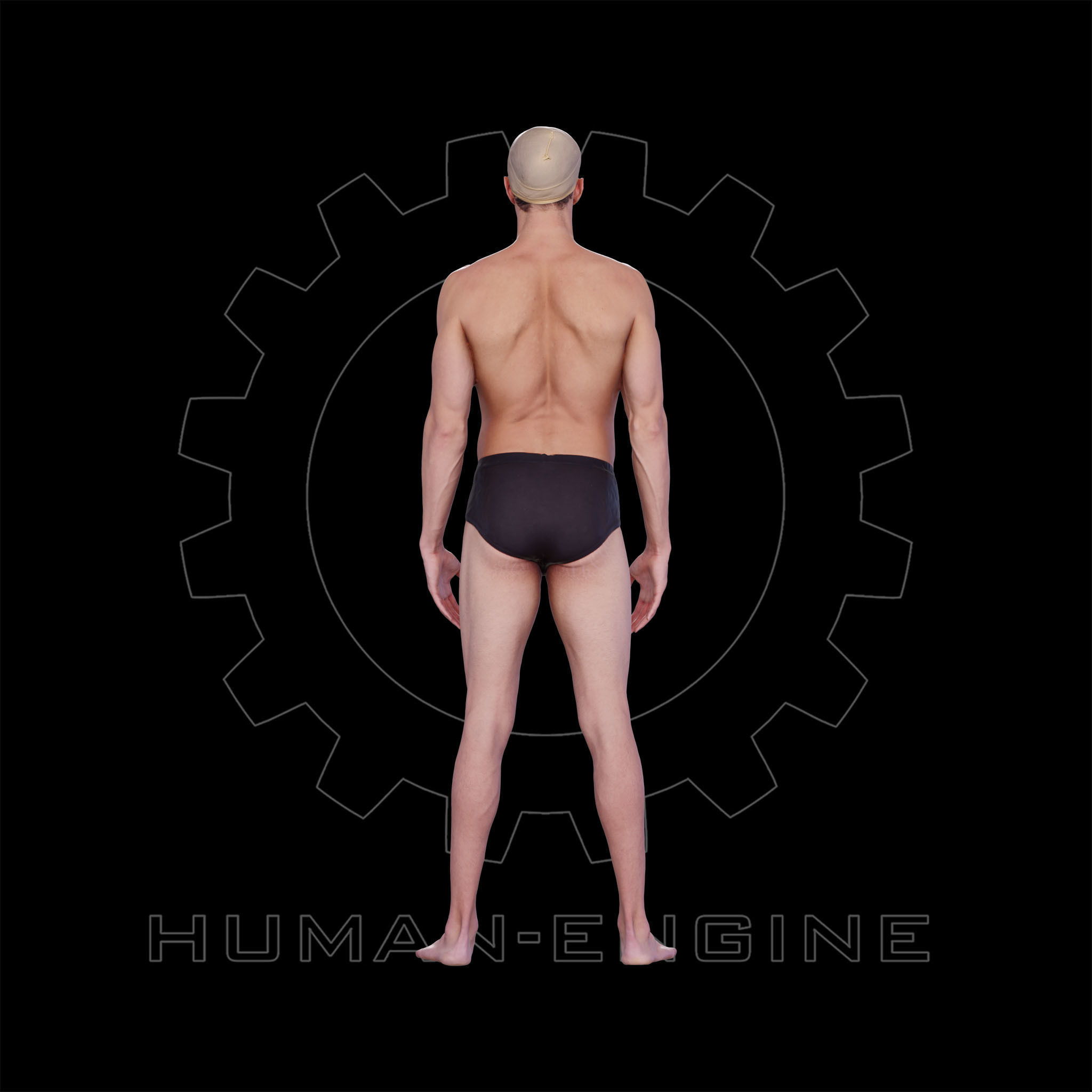 Male Scan - Dan 027 Standing Pose 3D model_10