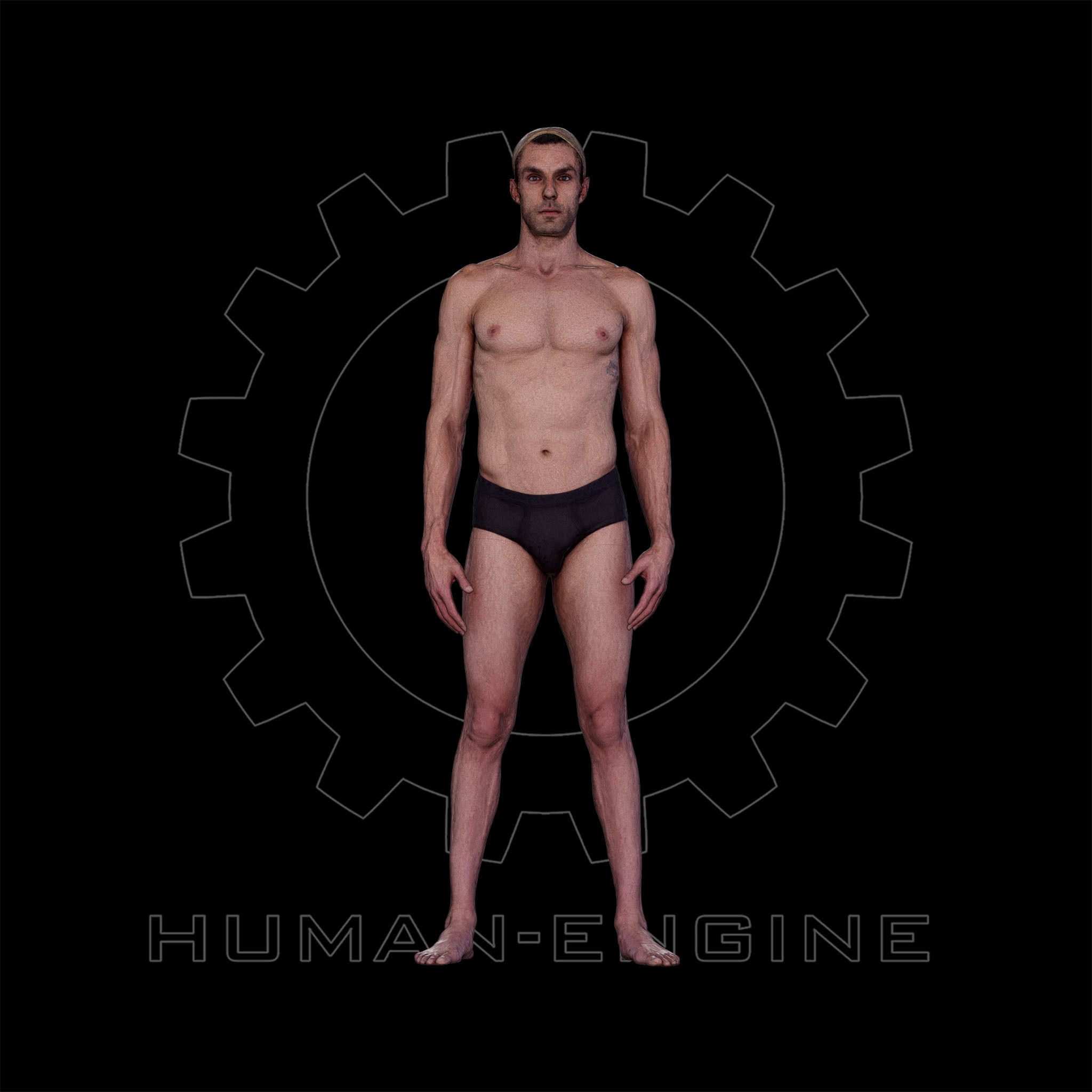 Male Scan - Dan 027 Standing Pose 3D model_3