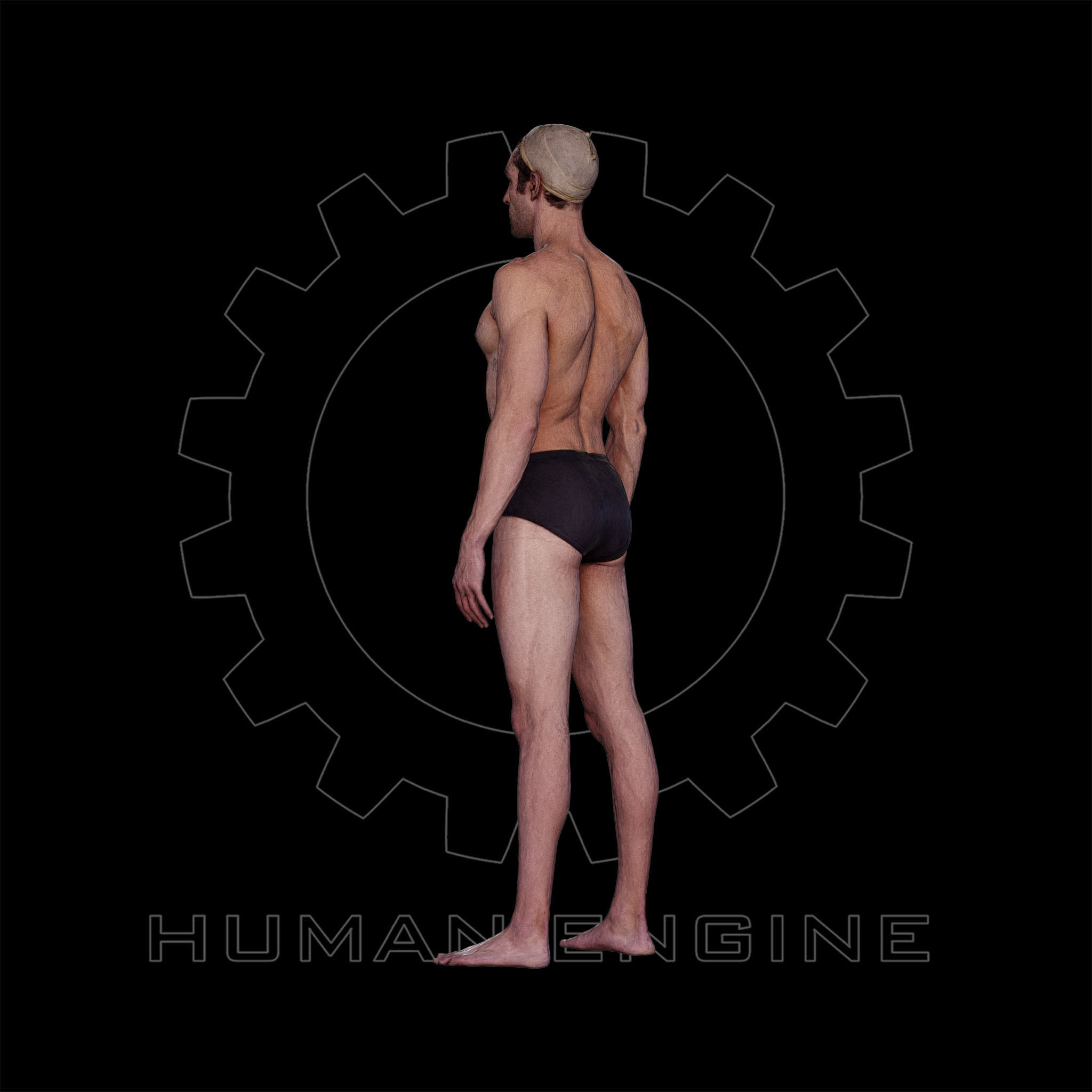 Male Scan - Dan 027 Standing Pose 3D model_13