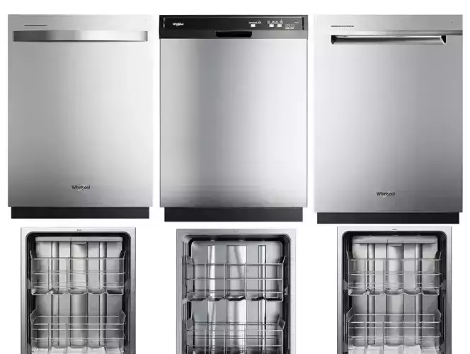 Whirlpool Dishwasher Collection 3D model