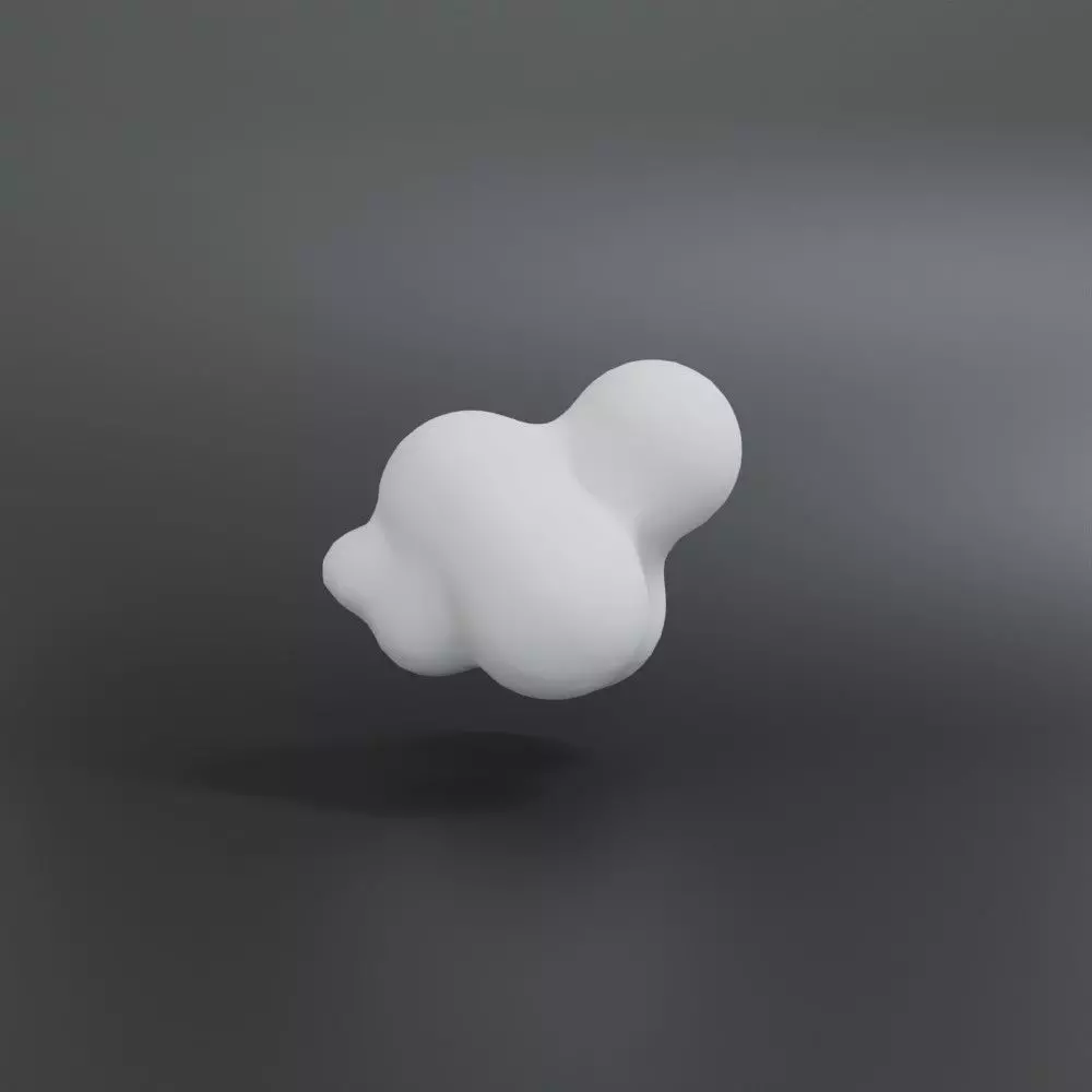 cloud low poly Free low-poly 3D model_0