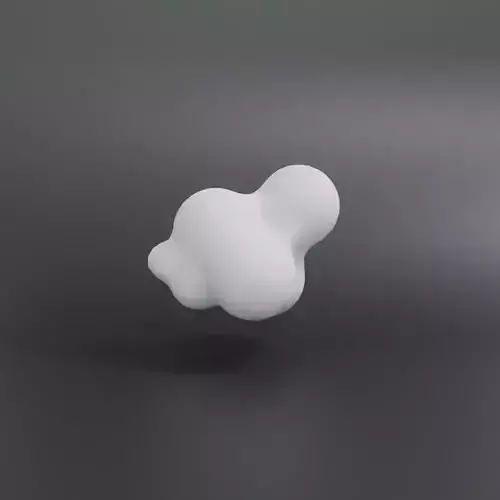 cloud low poly Free low-poly 3D model