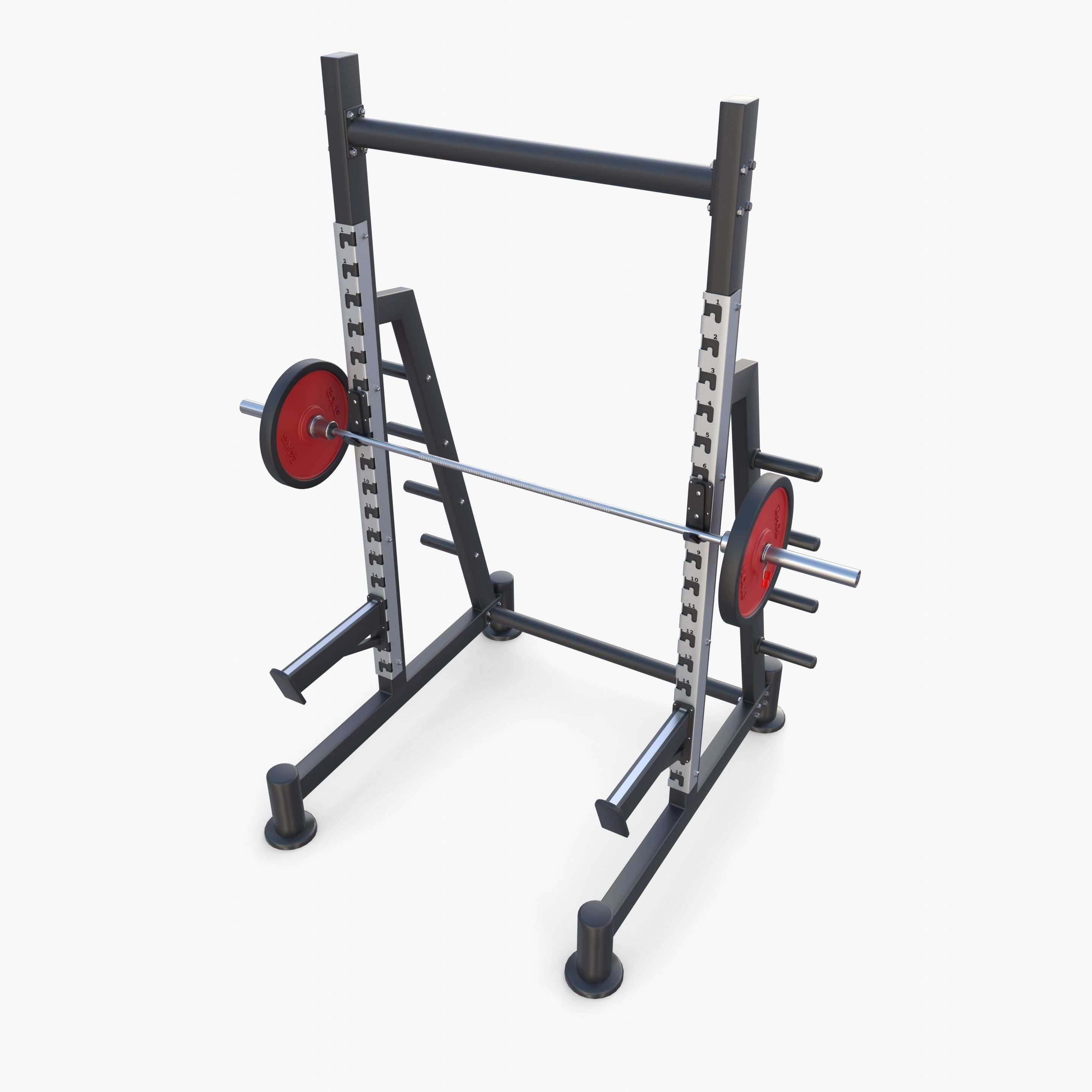 Squat rack 3D model_13