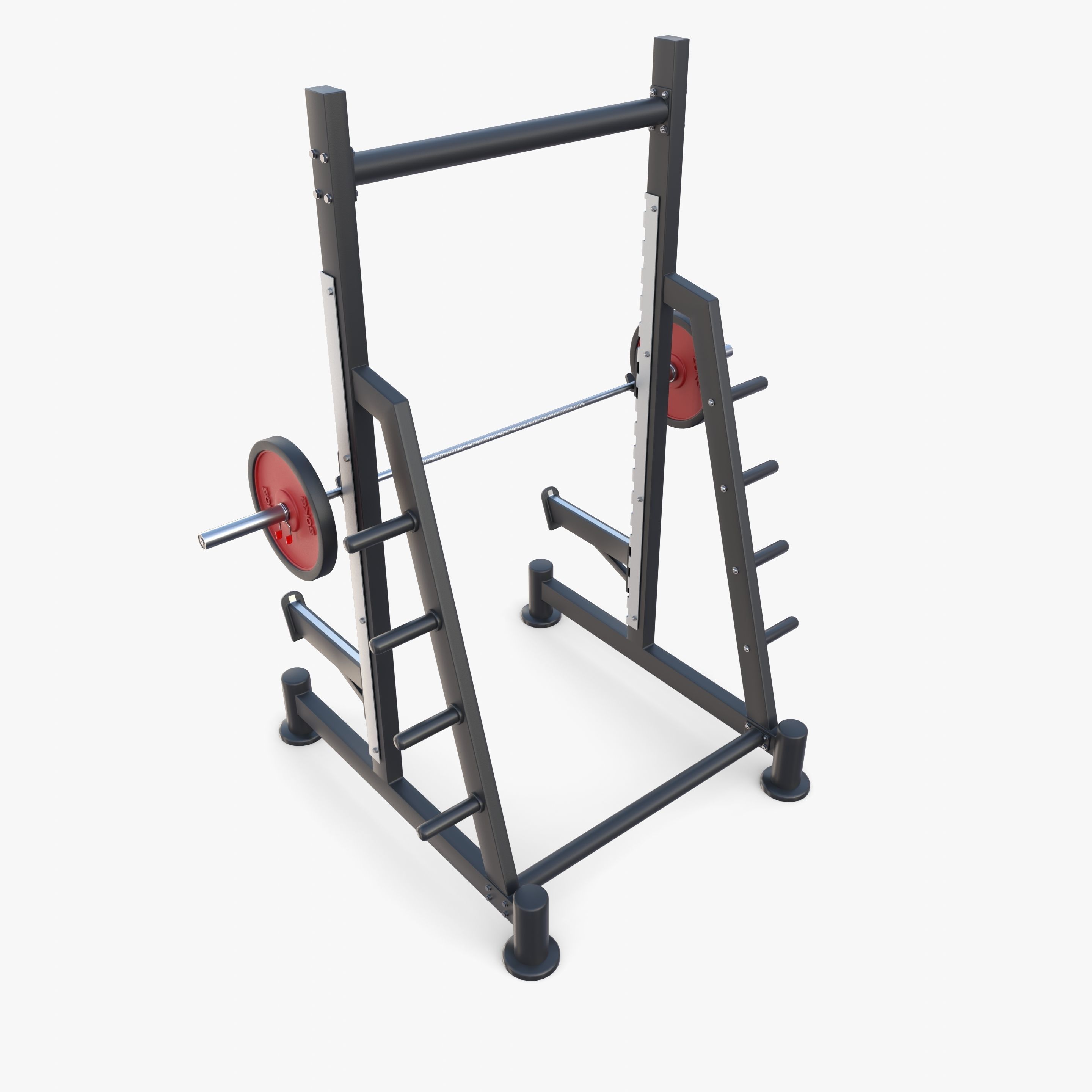 Squat rack 3D model_11