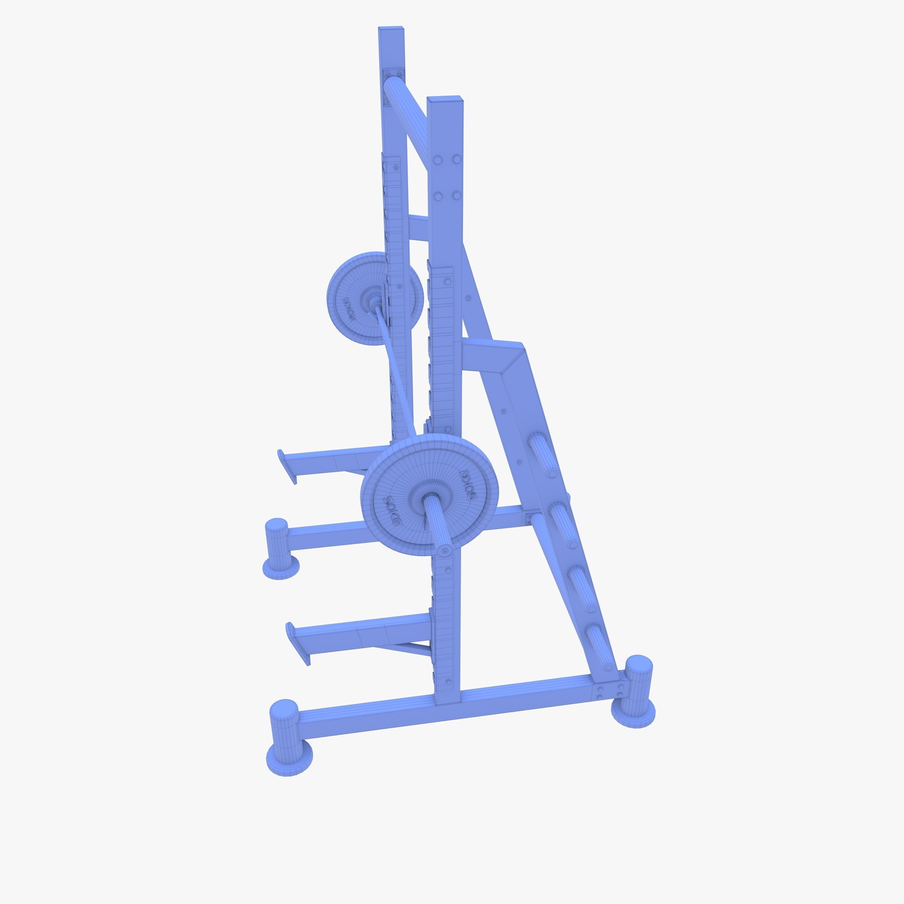 Squat rack 3D model_18