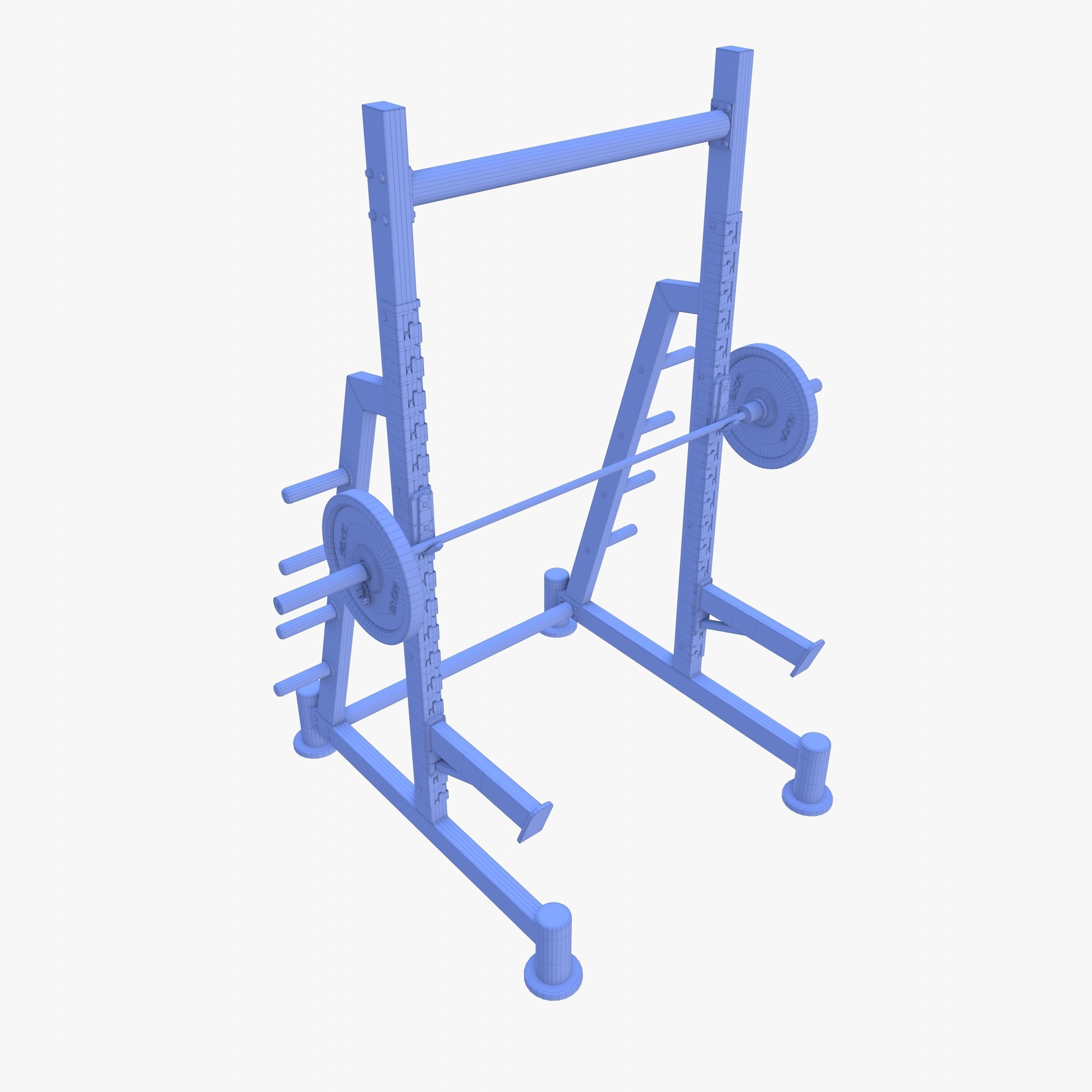 Squat rack 3D model_19