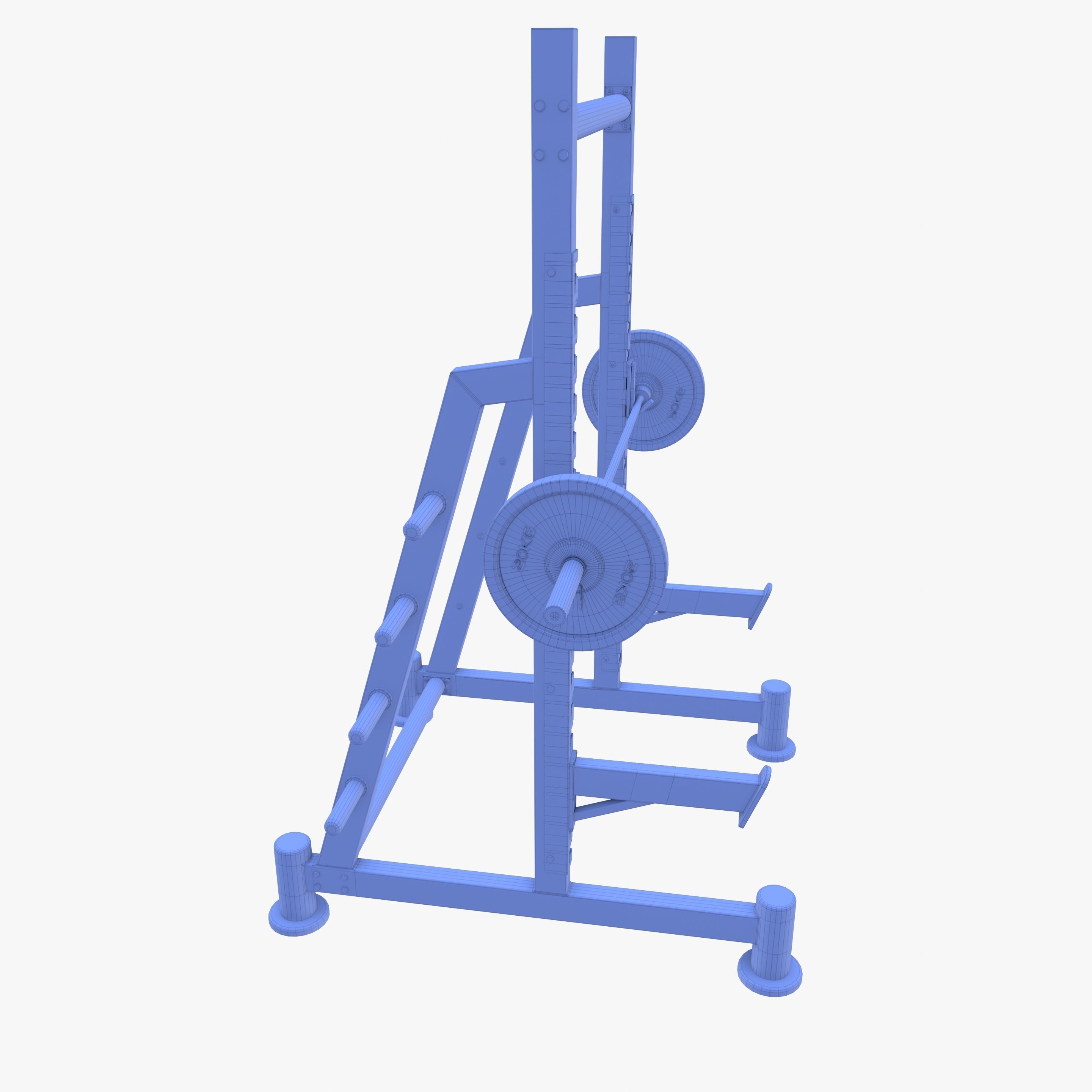 Squat rack 3D model_17