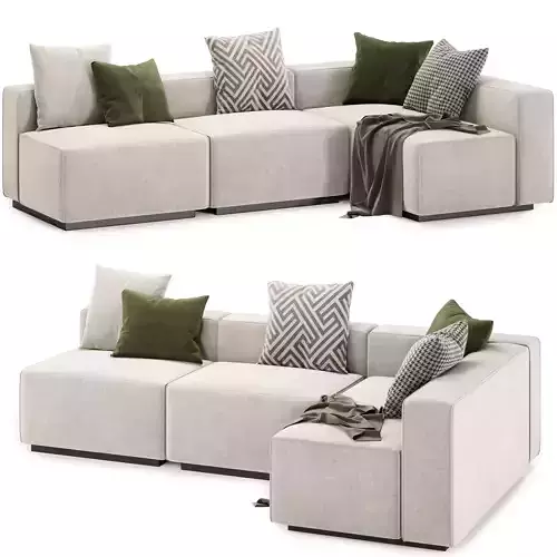 Cleon 3 piece Sectional Sofa by bludot