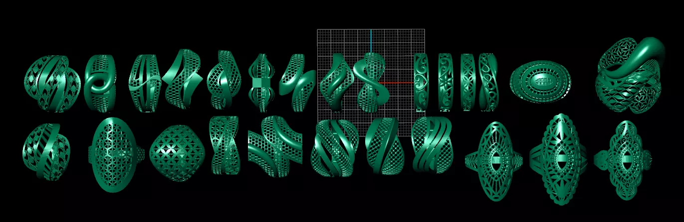 jewellery ring polished 3D model_0