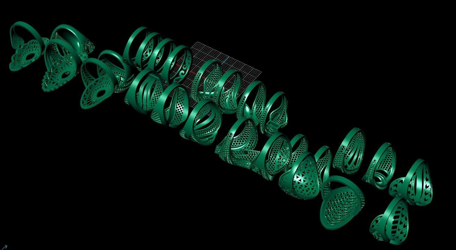 jewellery ring polished 3D model_3