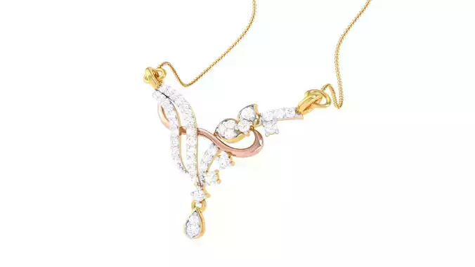 Women Necklace Pendants 3dm STL OBJ FBX Renders Details