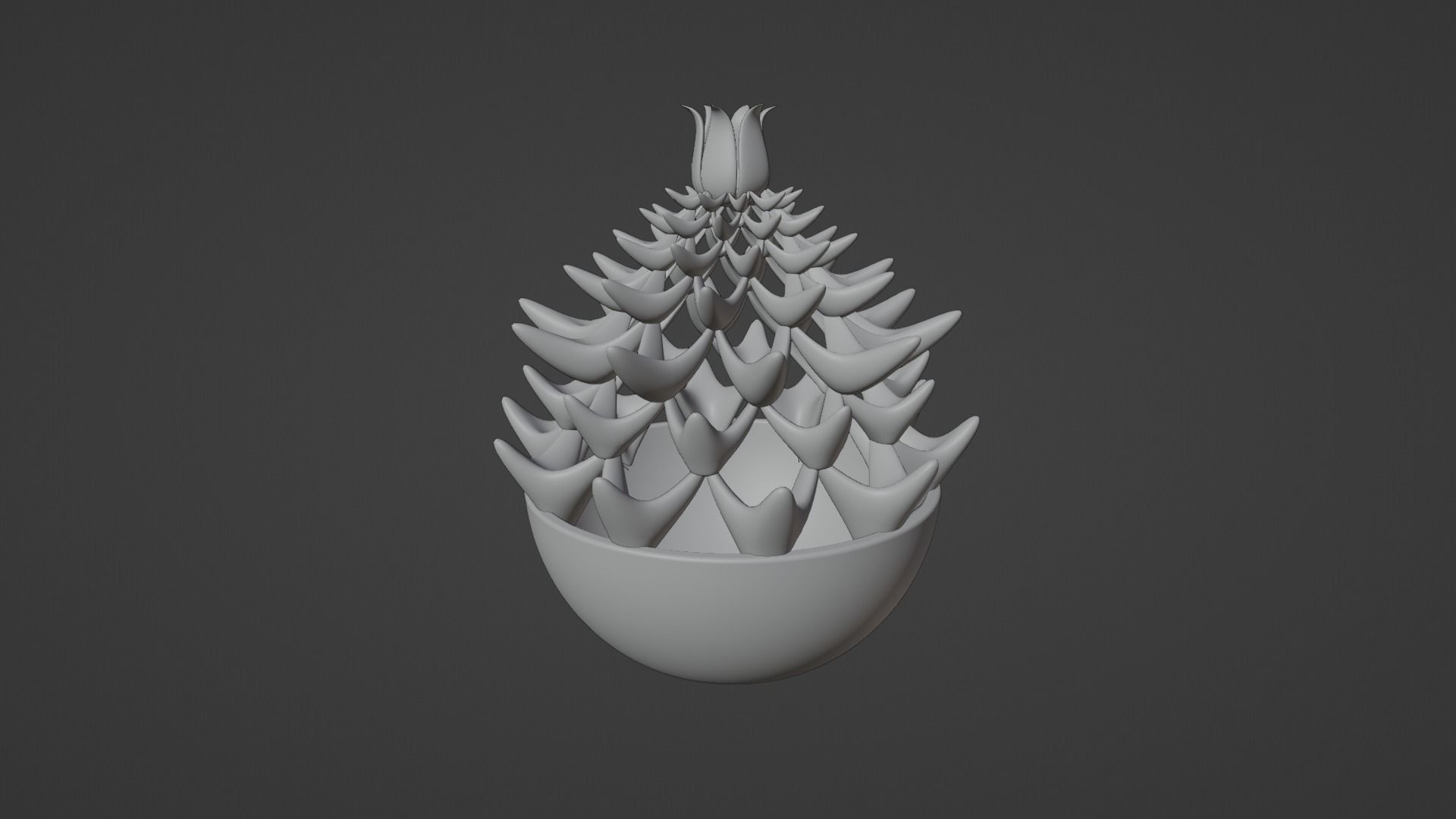 flower pot 3D model_7