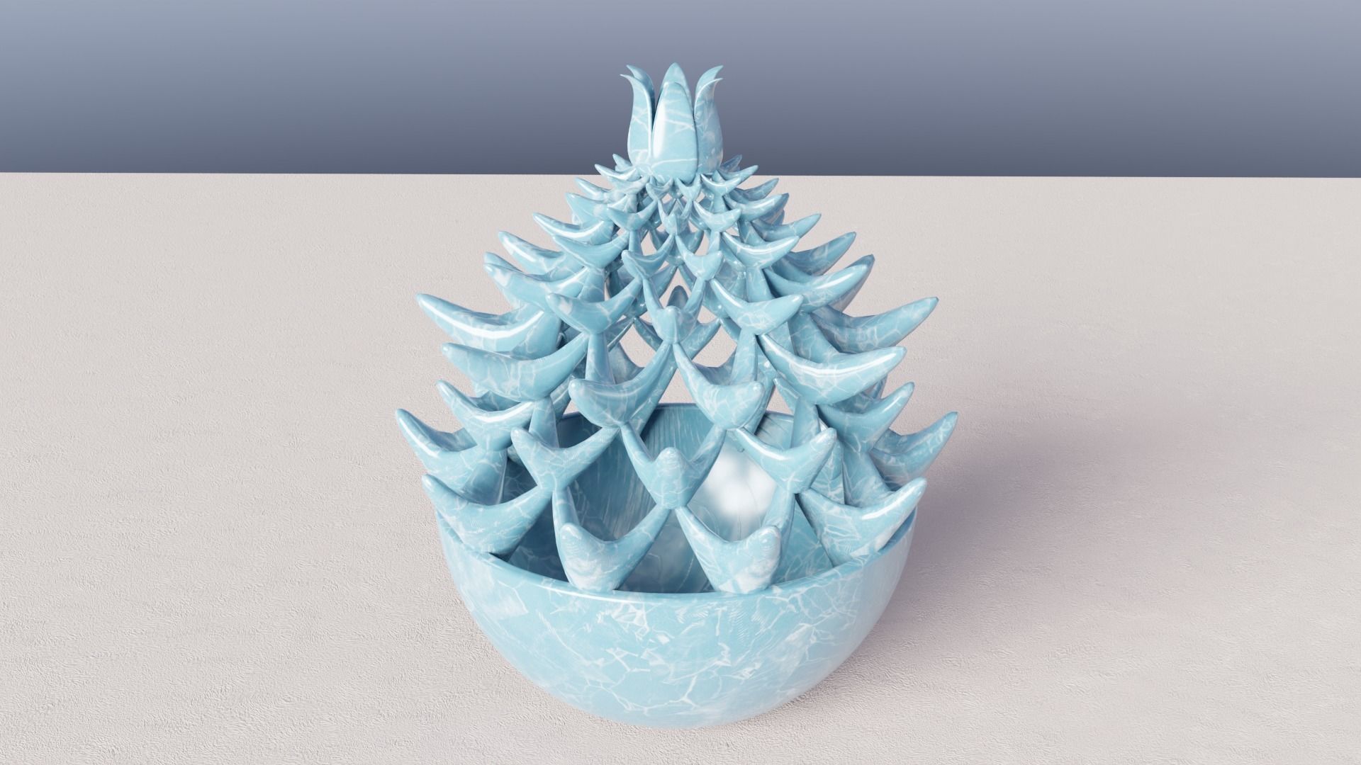 flower pot 3D model_2