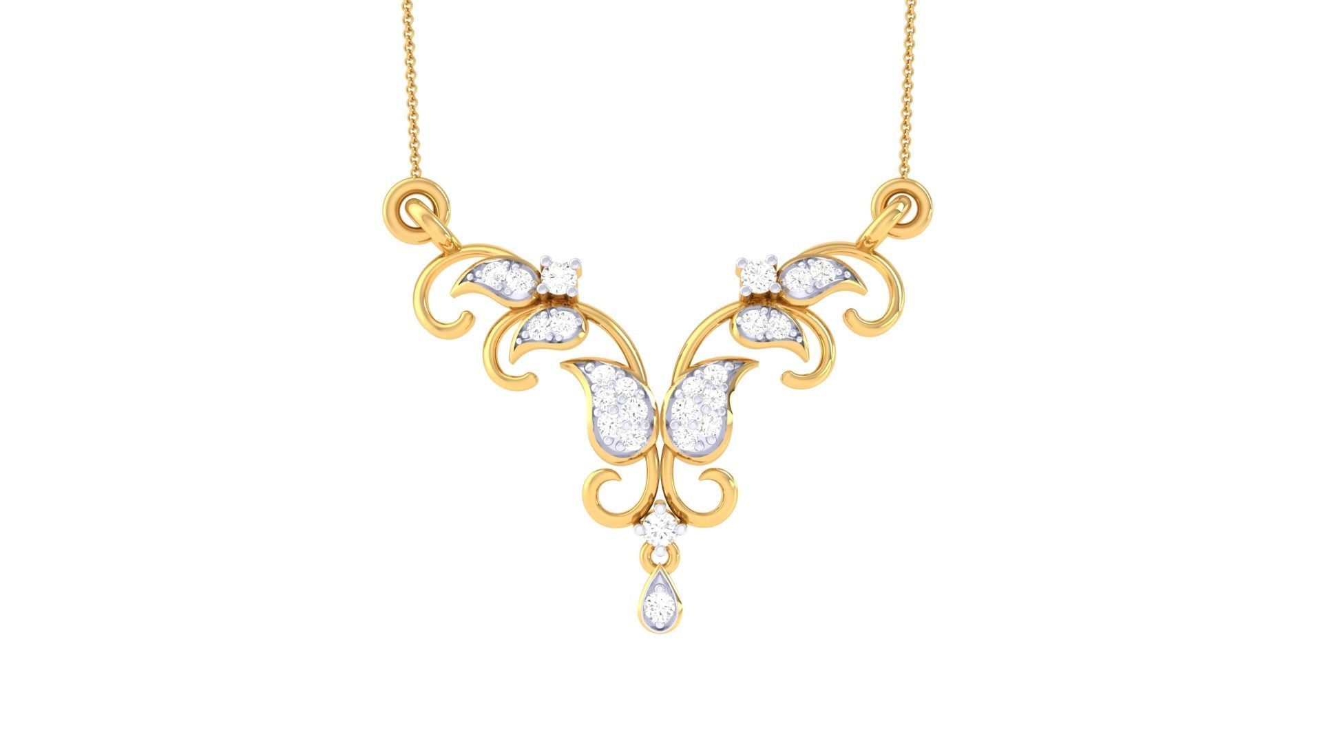 Women Necklace Pendants 3dm STL OBJ FBX Renders Details 3D print model_3