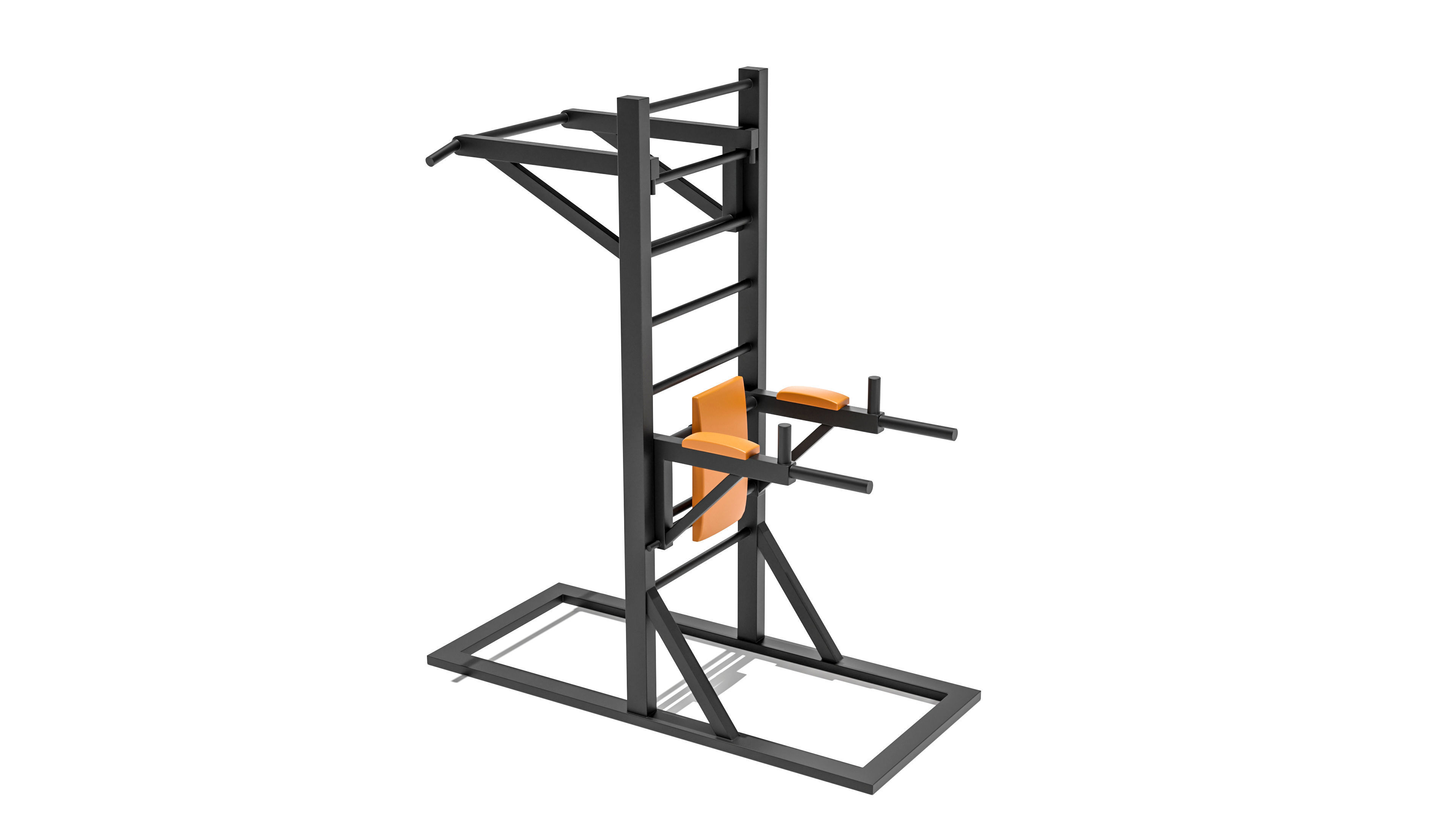 Pull up bars 3D model_2