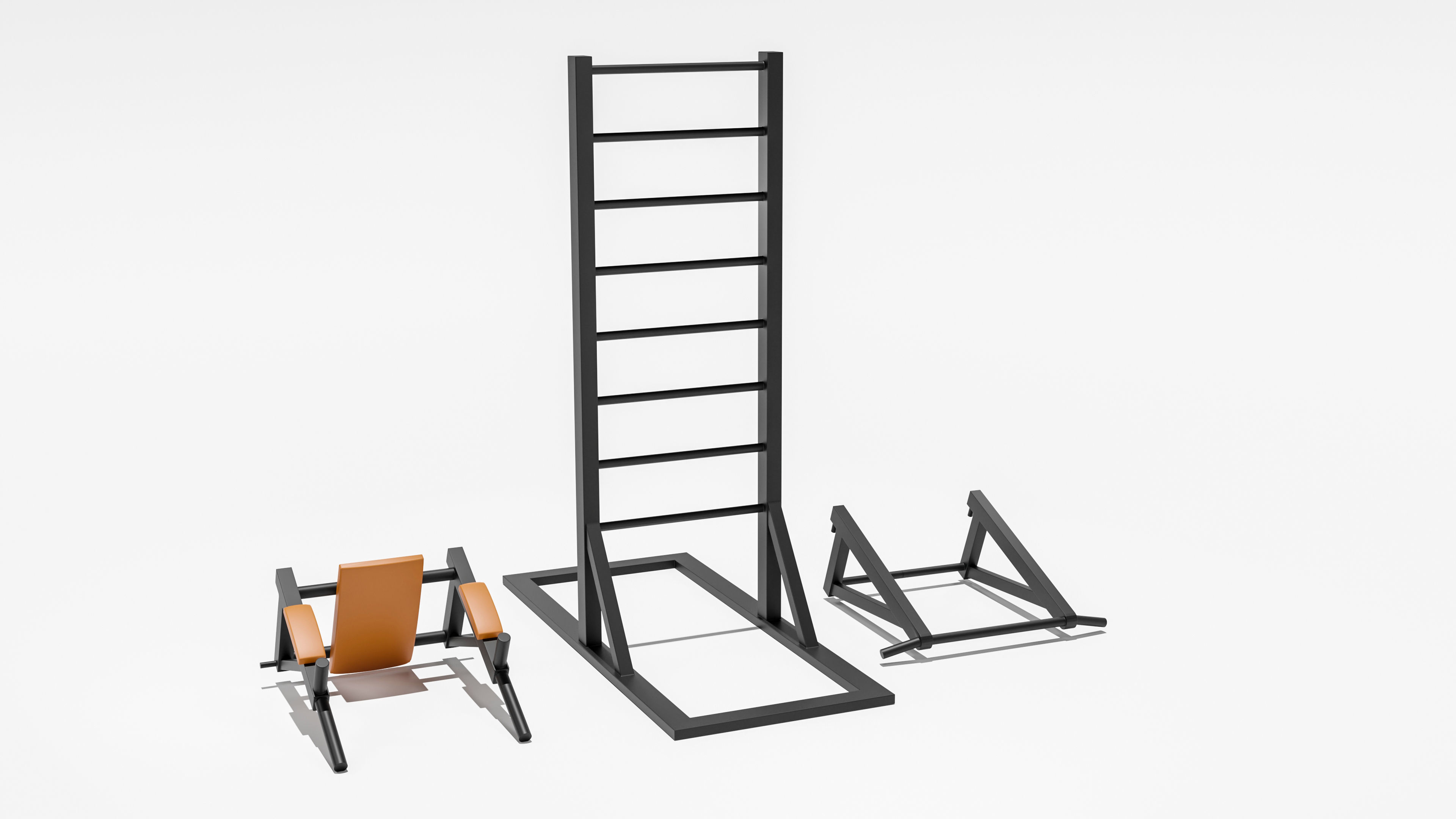 Pull up bars 3D model_7