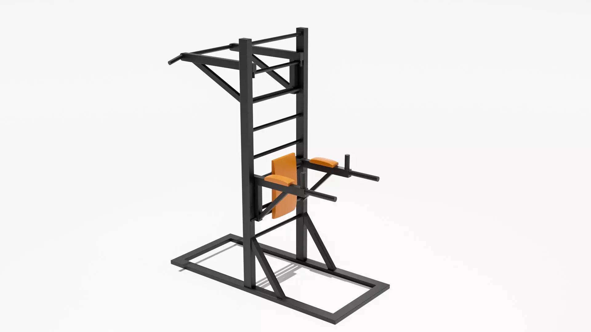 Pull up bars 3D model_0