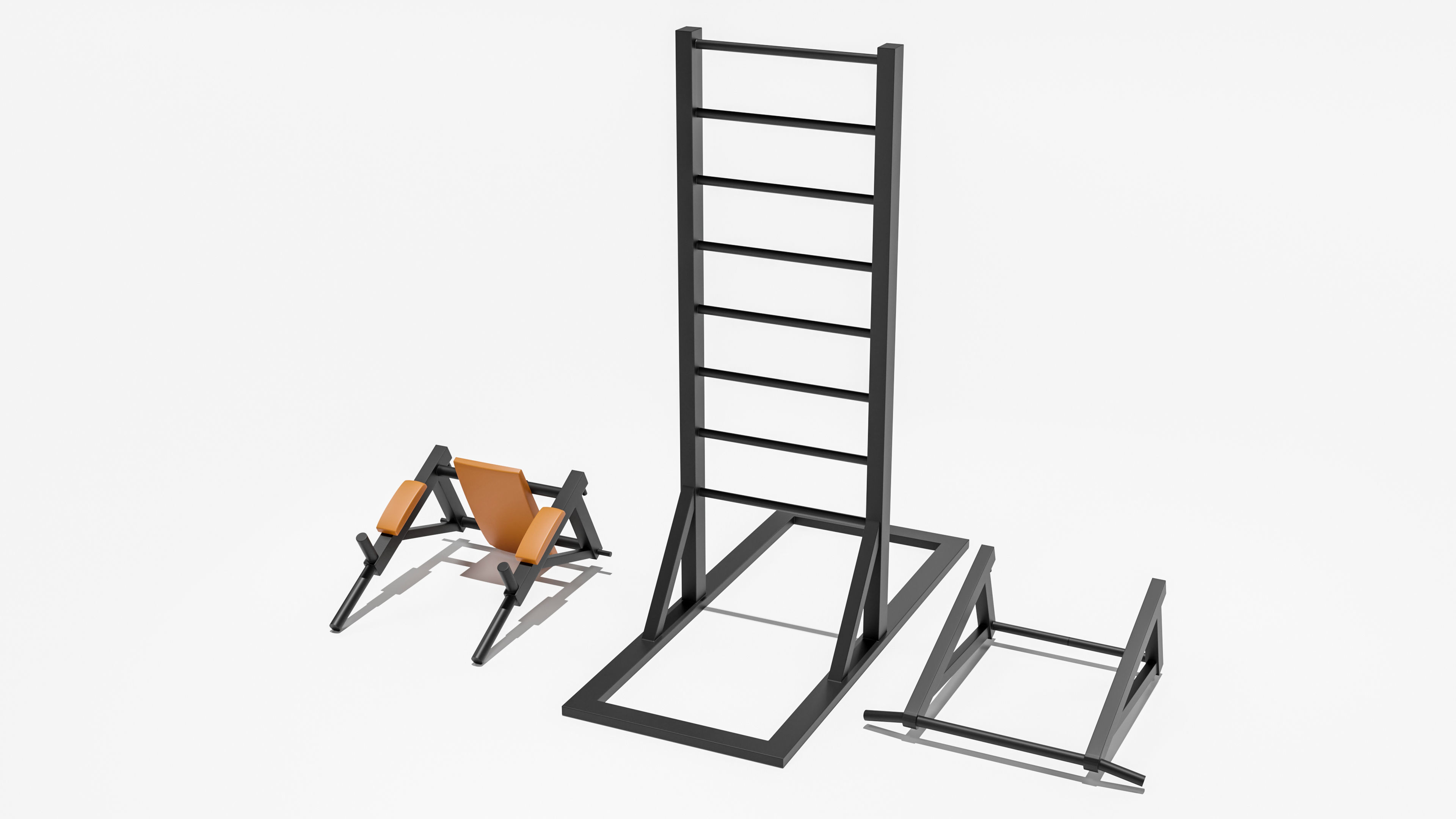 Pull up bars 3D model_8