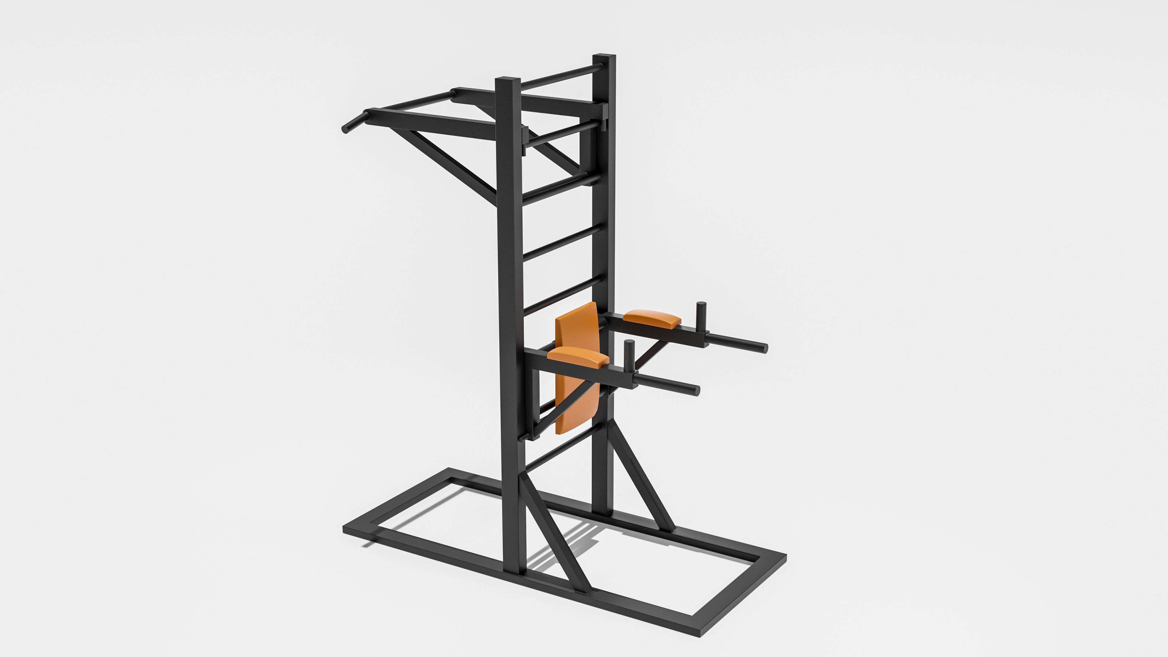 Pull up bars 3D model_1