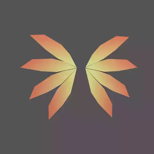 Low Poly Wings v3 001