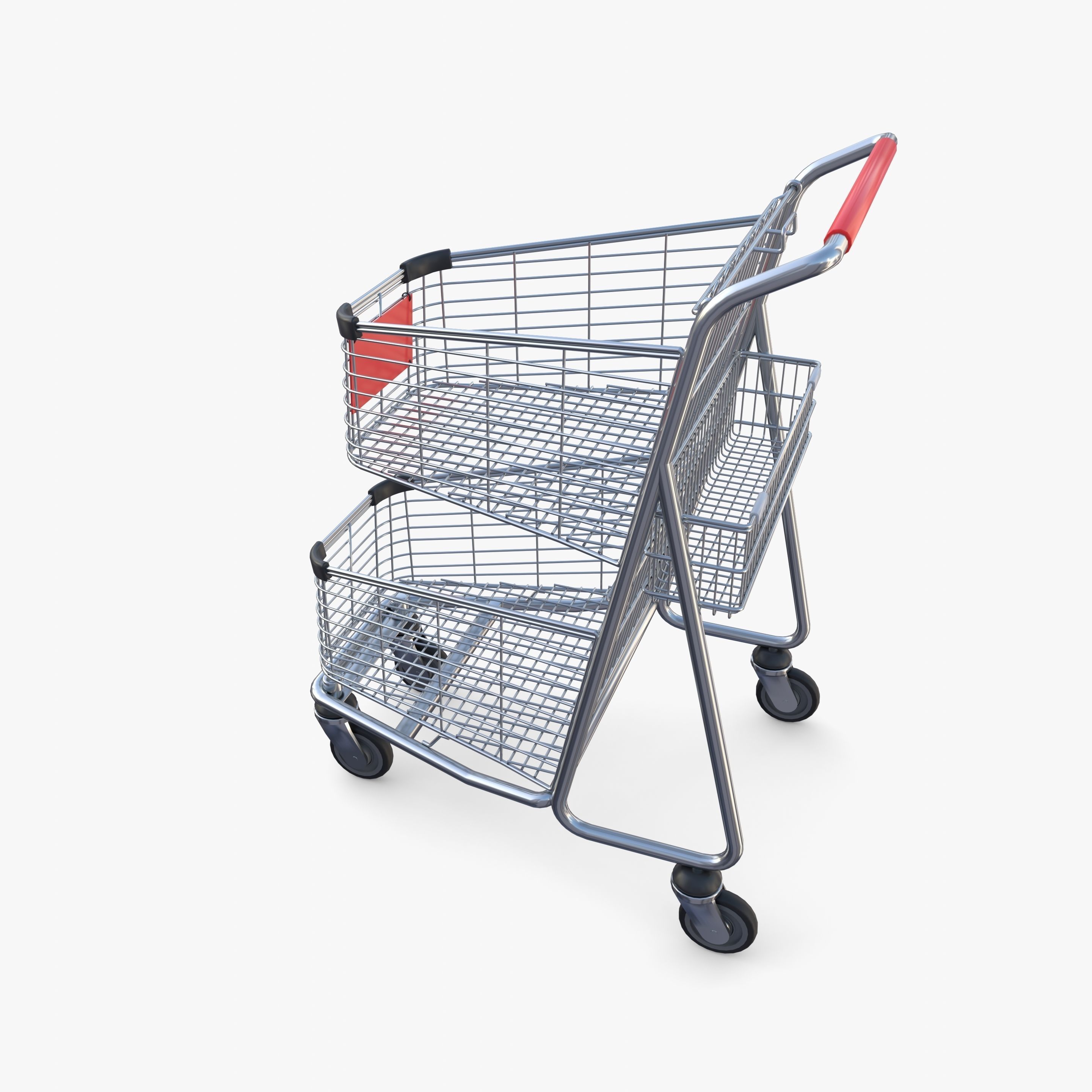Shopping cart v3 3D model_9