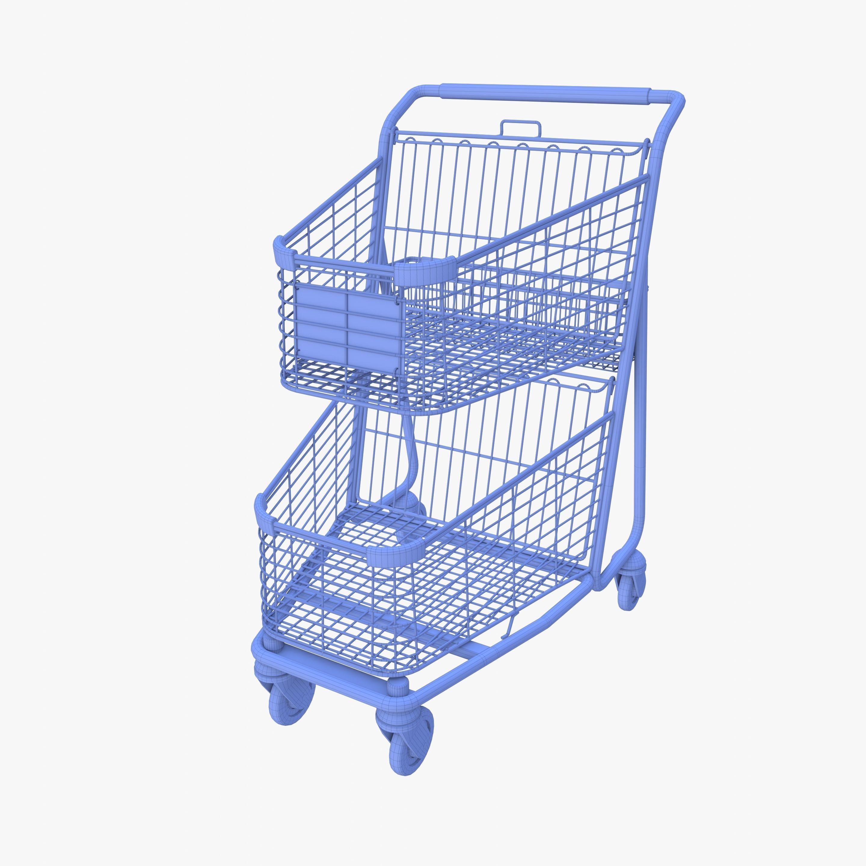 Shopping cart v3 3D model_12