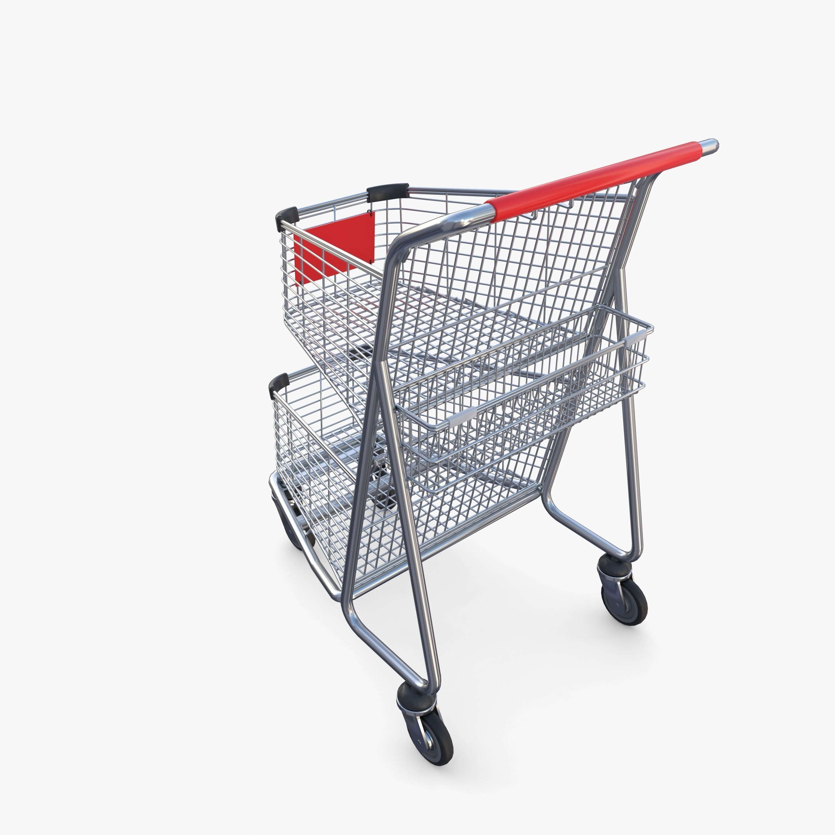 Shopping cart v3 3D model_10