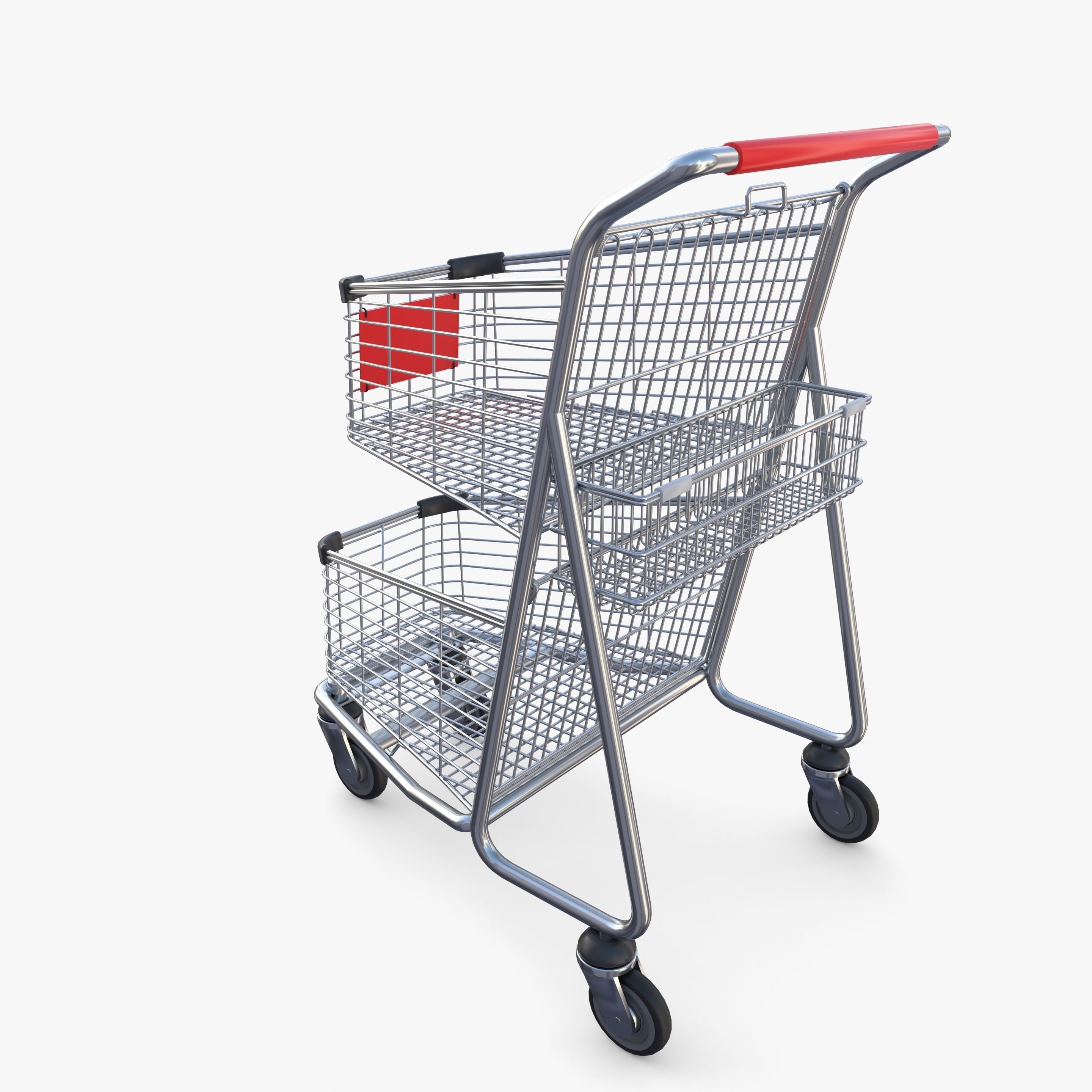 Shopping cart v3 3D model_2
