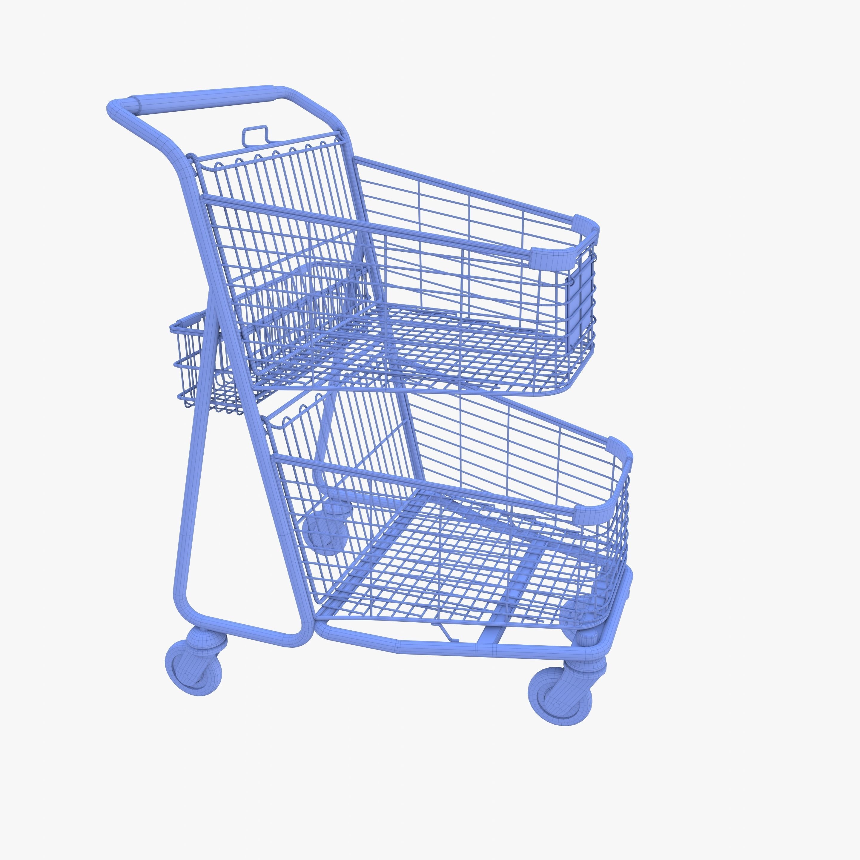 Shopping cart v3 3D model_16