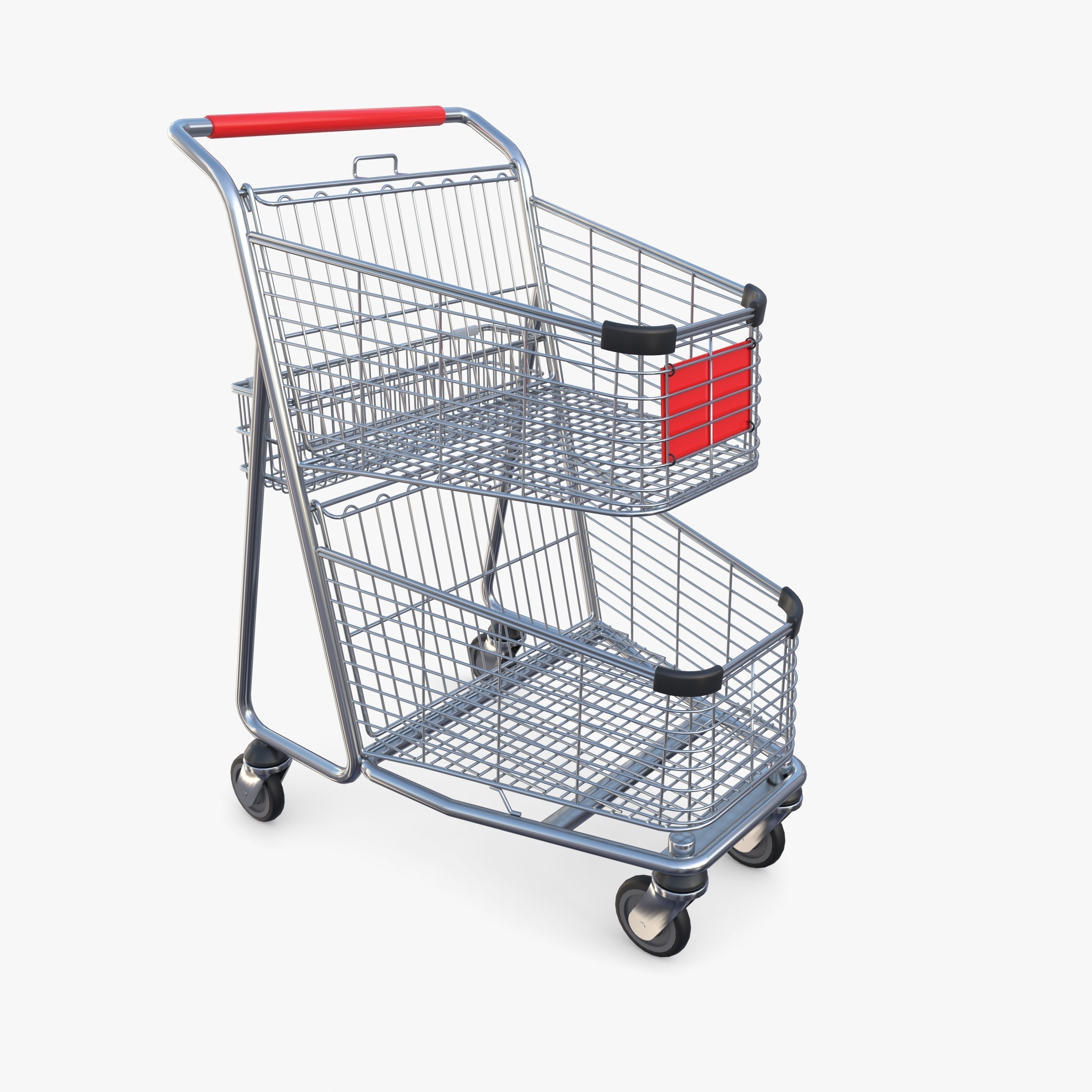 Shopping cart v3 3D model_5