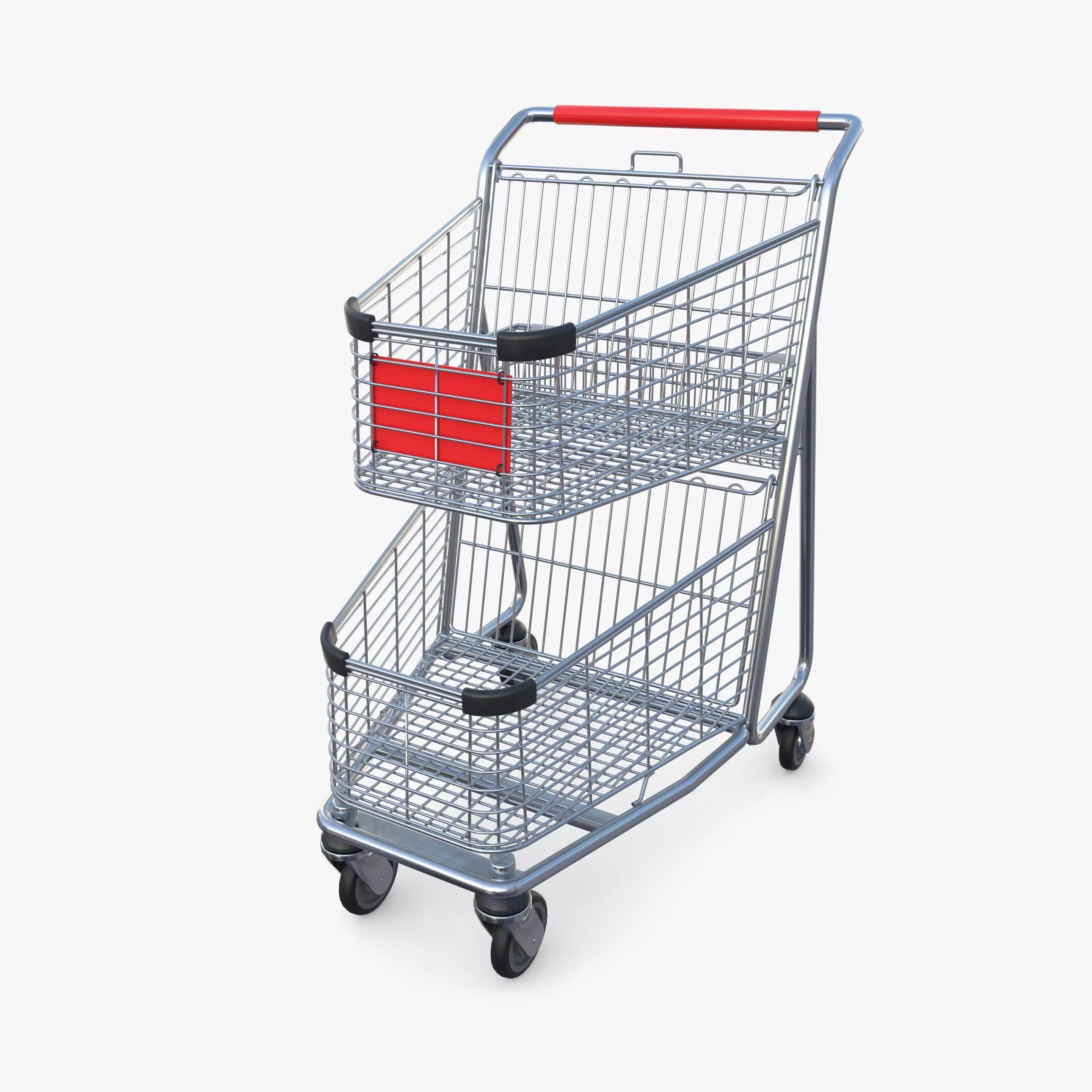 Shopping cart v3 3D model_0