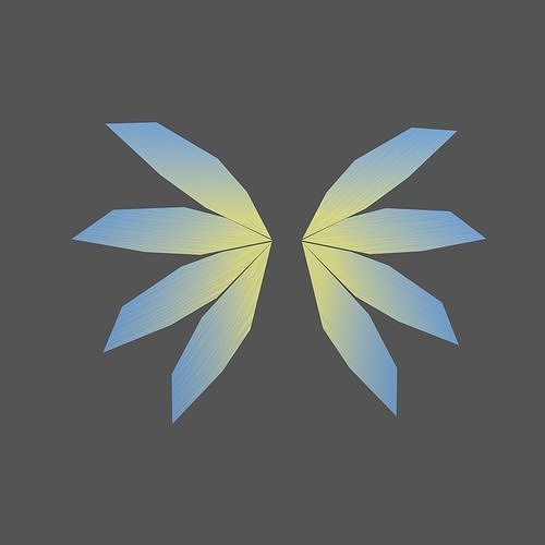 Low Poly Wings v3 003 Free low-poly 3D model