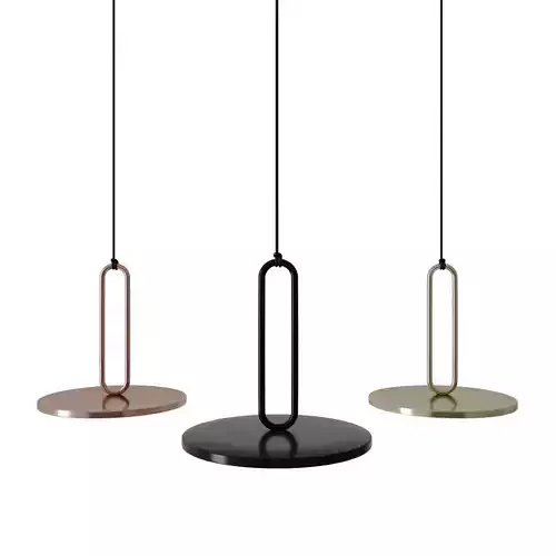 Clip pendant light with closed ring by Daniel Debiasi