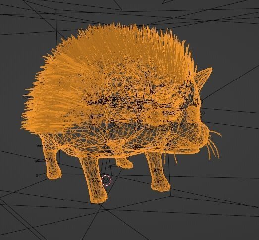 Hedgehog Stylized Brown 3D Character Low-poly 3D model_11