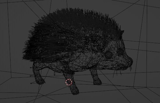 Hedgehog Stylized Brown 3D Character Low-poly 3D model_5