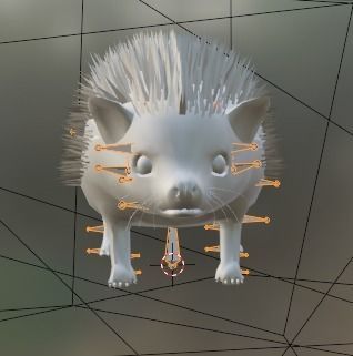 Hedgehog Stylized Brown 3D Character Low-poly 3D model_30