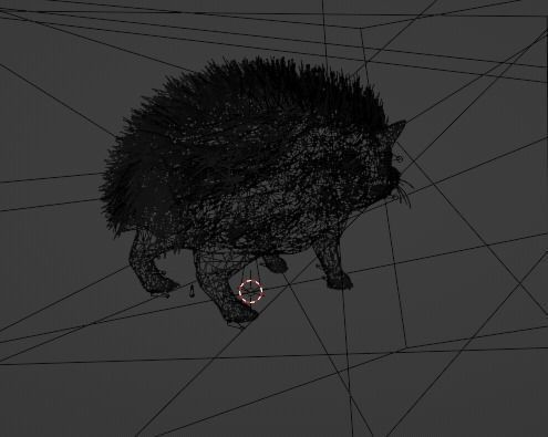 Hedgehog Stylized Brown 3D Character Low-poly 3D model_13