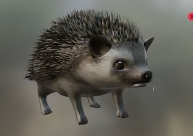 Hedgehog Stylized Brown 3D Character Low-poly 3D model_18