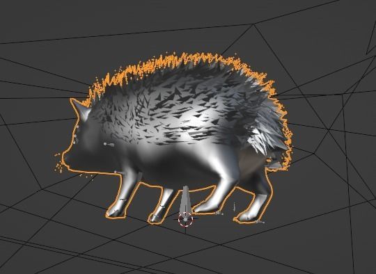 Hedgehog Stylized Brown 3D Character Low-poly 3D model_17