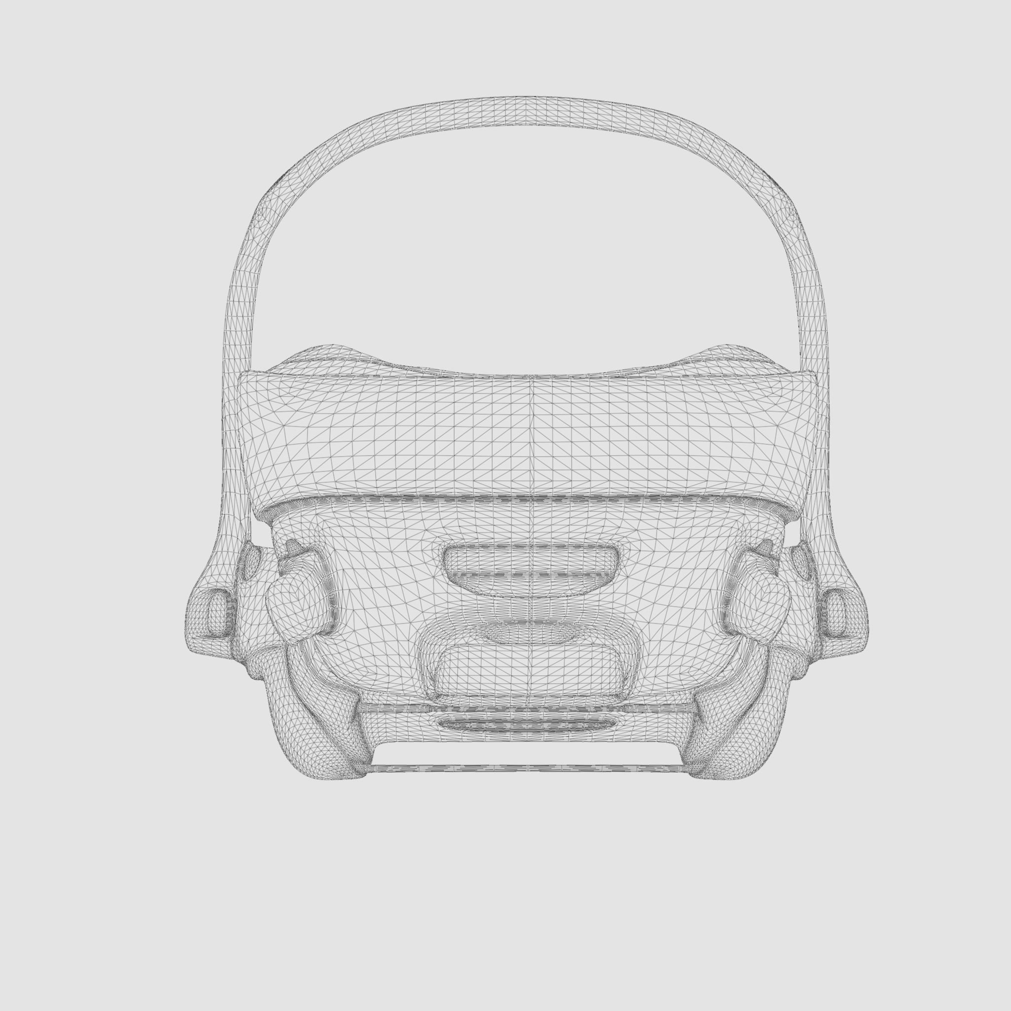 3D Model of  Prams and Strollers - Cybex Cloud Z i-Size  Low-poly 3D model_7
