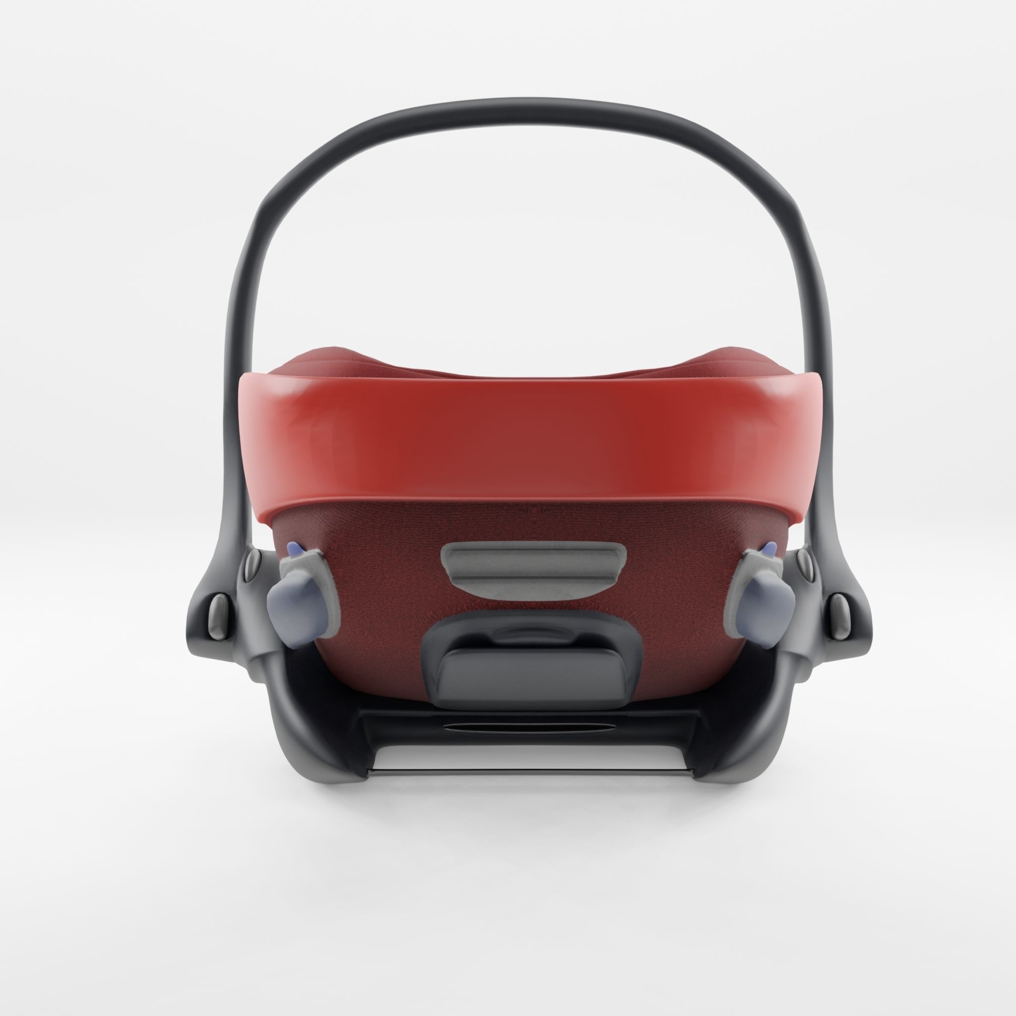 3D Model of  Prams and Strollers - Cybex Cloud Z i-Size  Low-poly 3D model_3