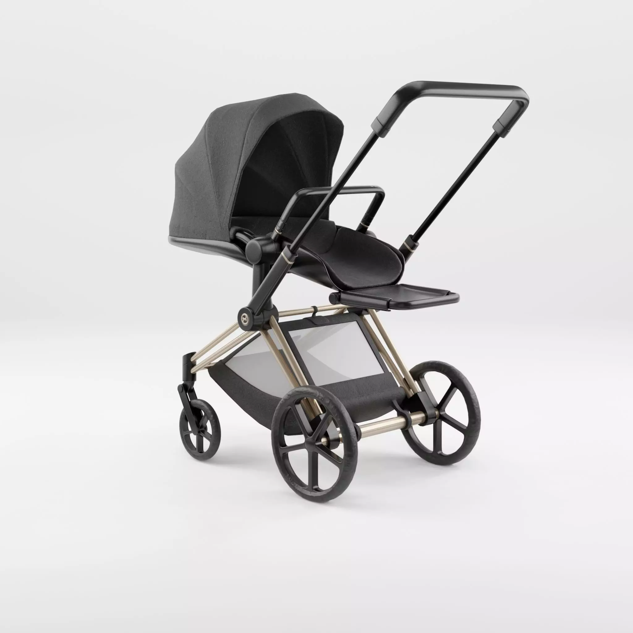3D Model of  Prams and Strollers - CYBEX PRIAM 2019 Low-poly 3D model_0