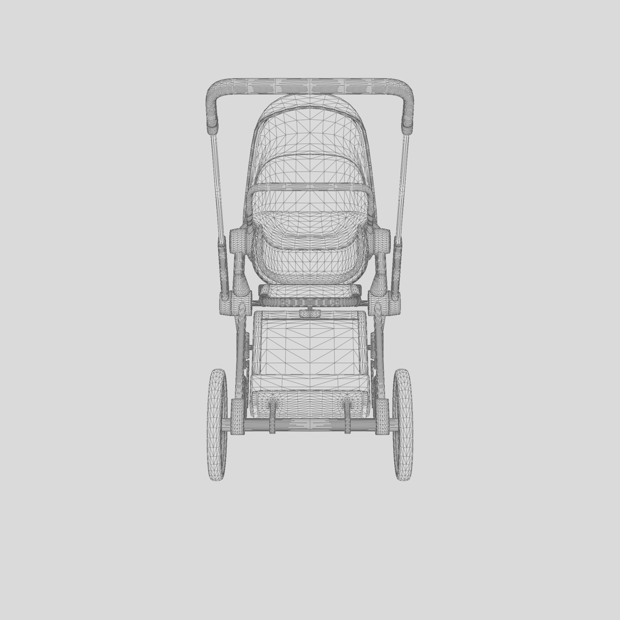 3D Model of  Prams and Strollers - CYBEX PRIAM 2019 Low-poly 3D model_4