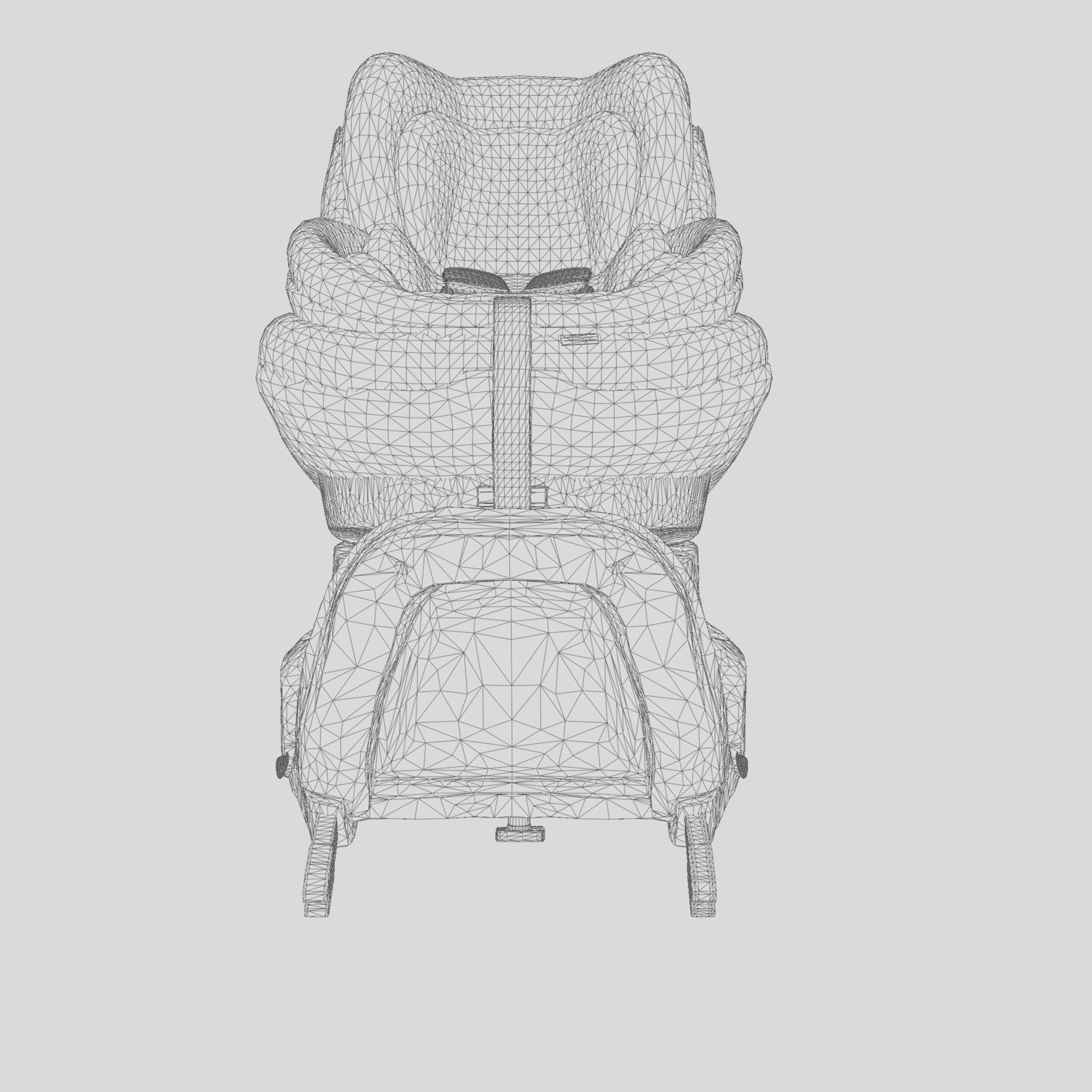 3D Model of  Prams and Strollers -BeSafe iZi Twist B i-Size Low-poly 3D model_7