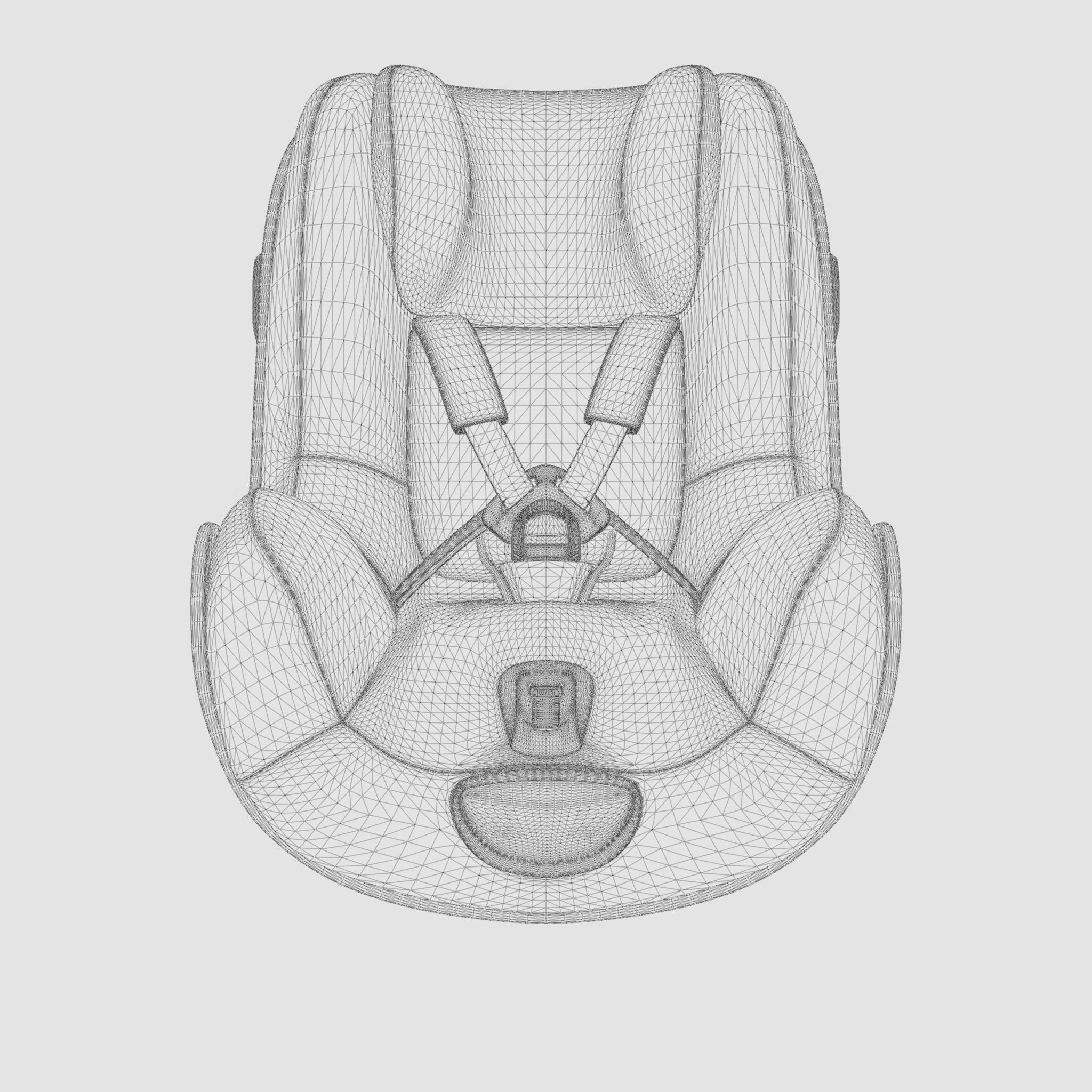 3D Model of Prams and Strollers - Cybex Sirona Z R Low-poly 3D model_7