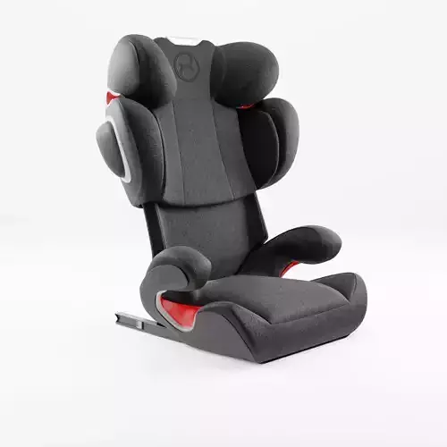 3D Model of  Prams and Strollers - Cybex Solution Z-Fix Low-poly 3D model