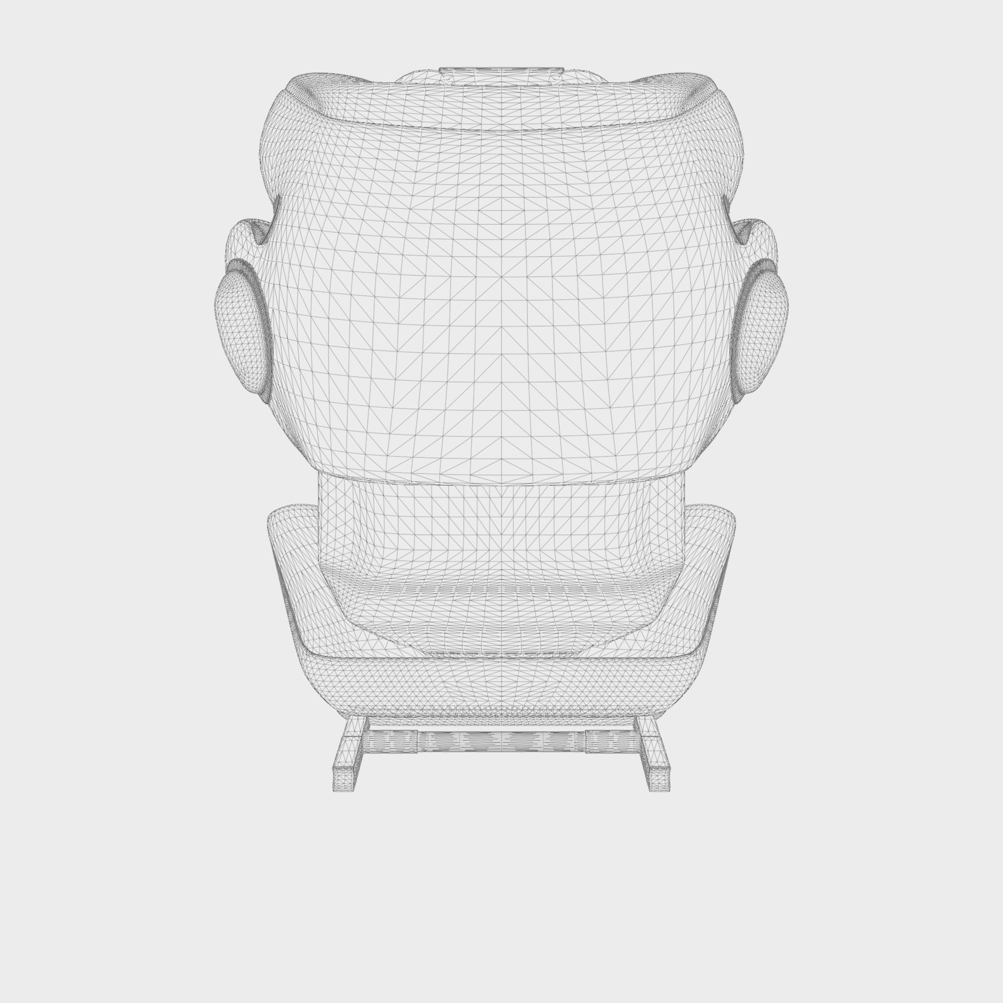 3D Model of  Prams and Strollers - Cybex Solution Z-Fix Low-poly 3D model_7