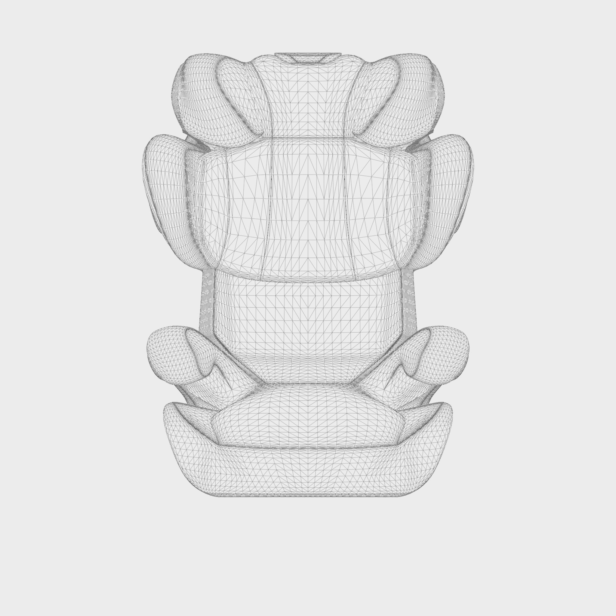 3D Model of  Prams and Strollers - Cybex Solution Z-Fix Low-poly 3D model_4
